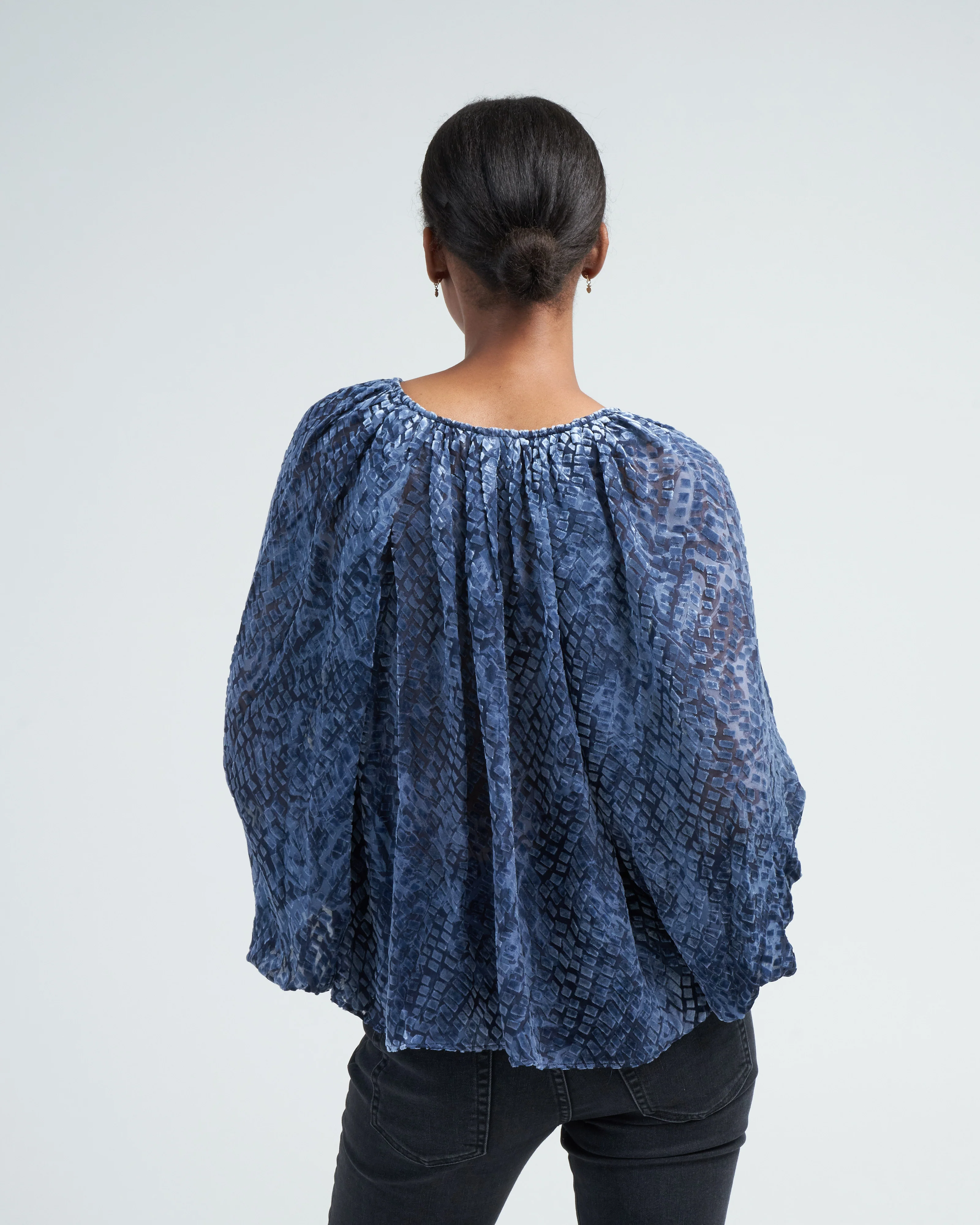 pauline blouse - marine - Image 4