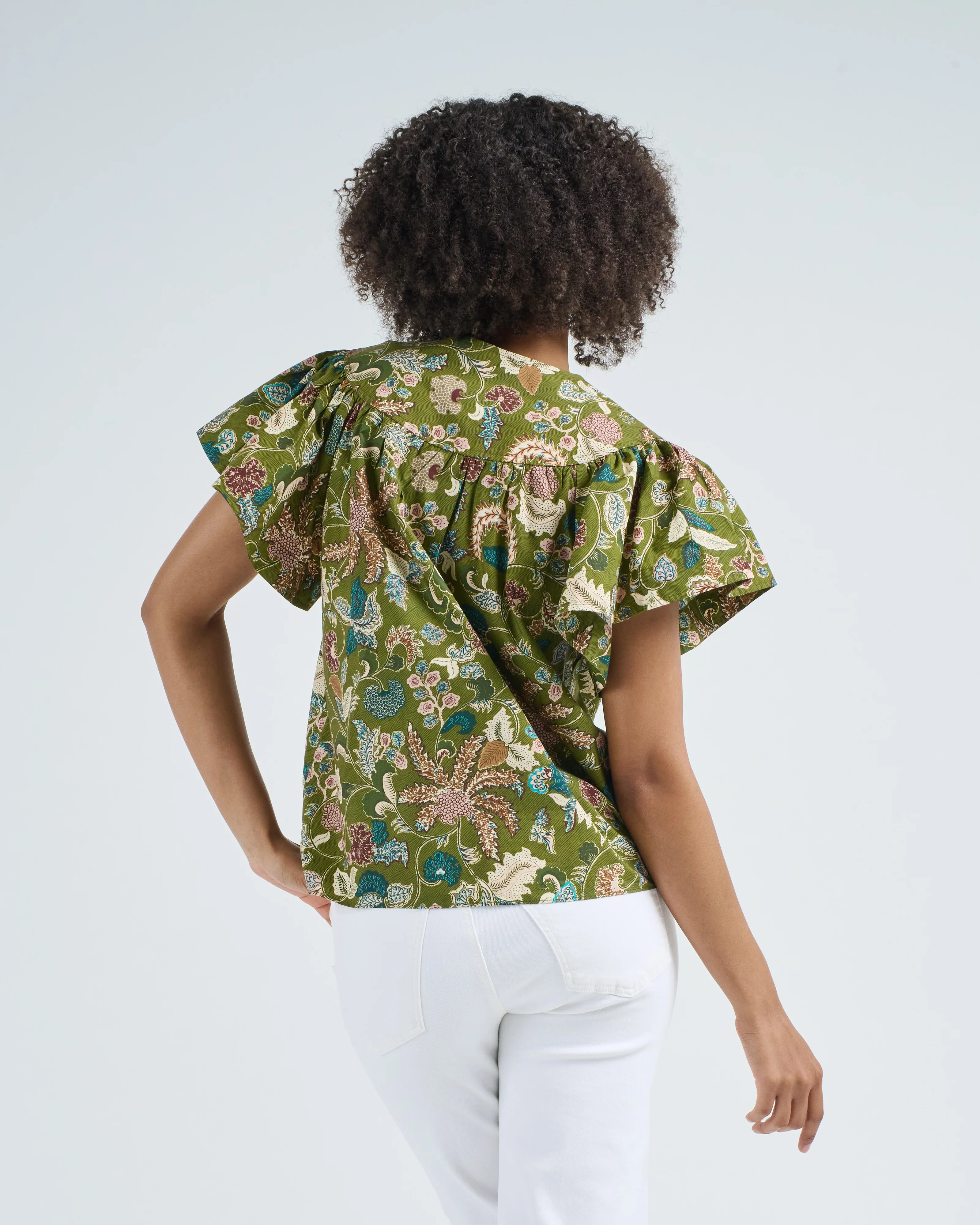 perline flutter sleeve blouse - Image 4