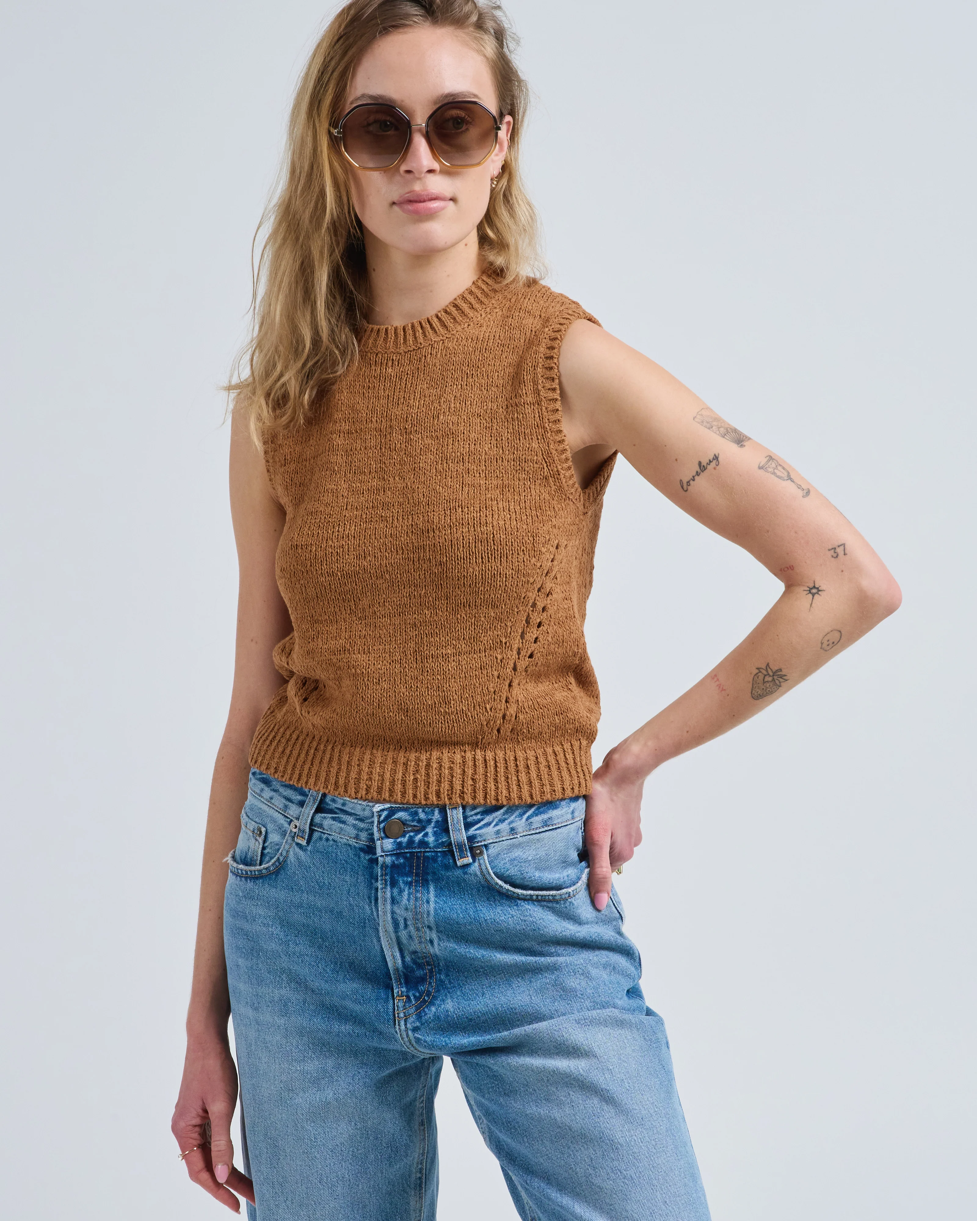 priscilla sleeveless knit top - Image 3