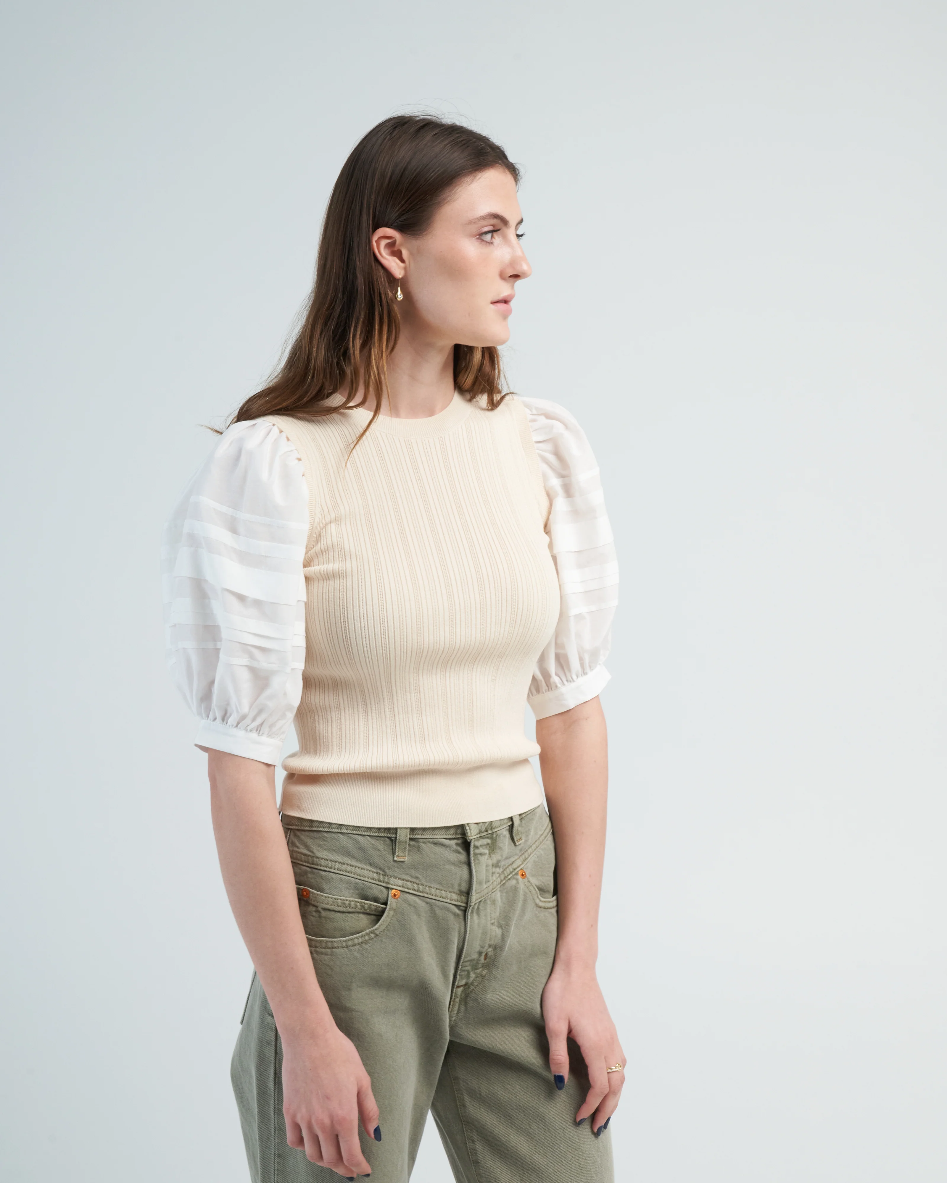 rosalie top - alabaster - Image 3