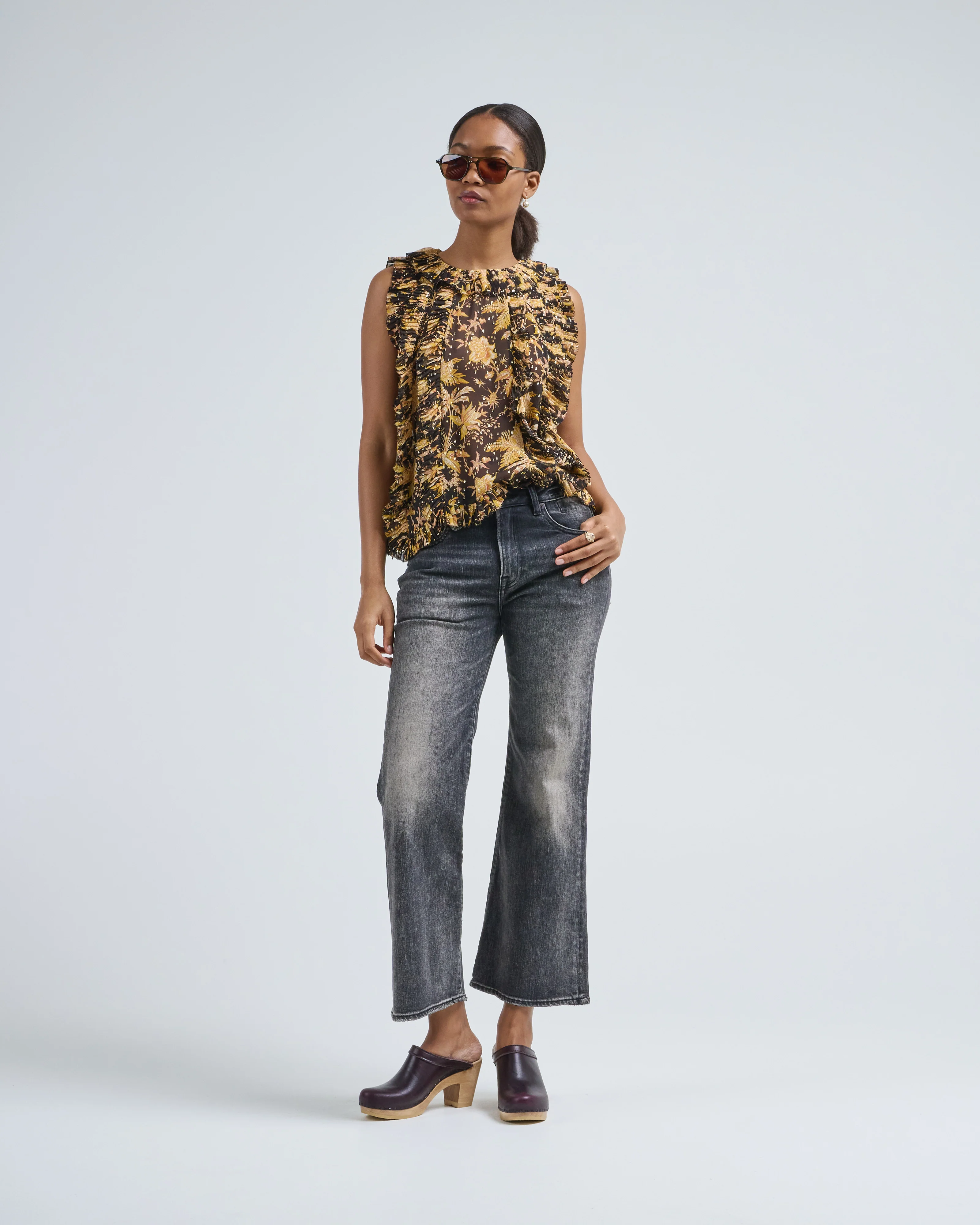 sabra cascading ruffle top - Image 2