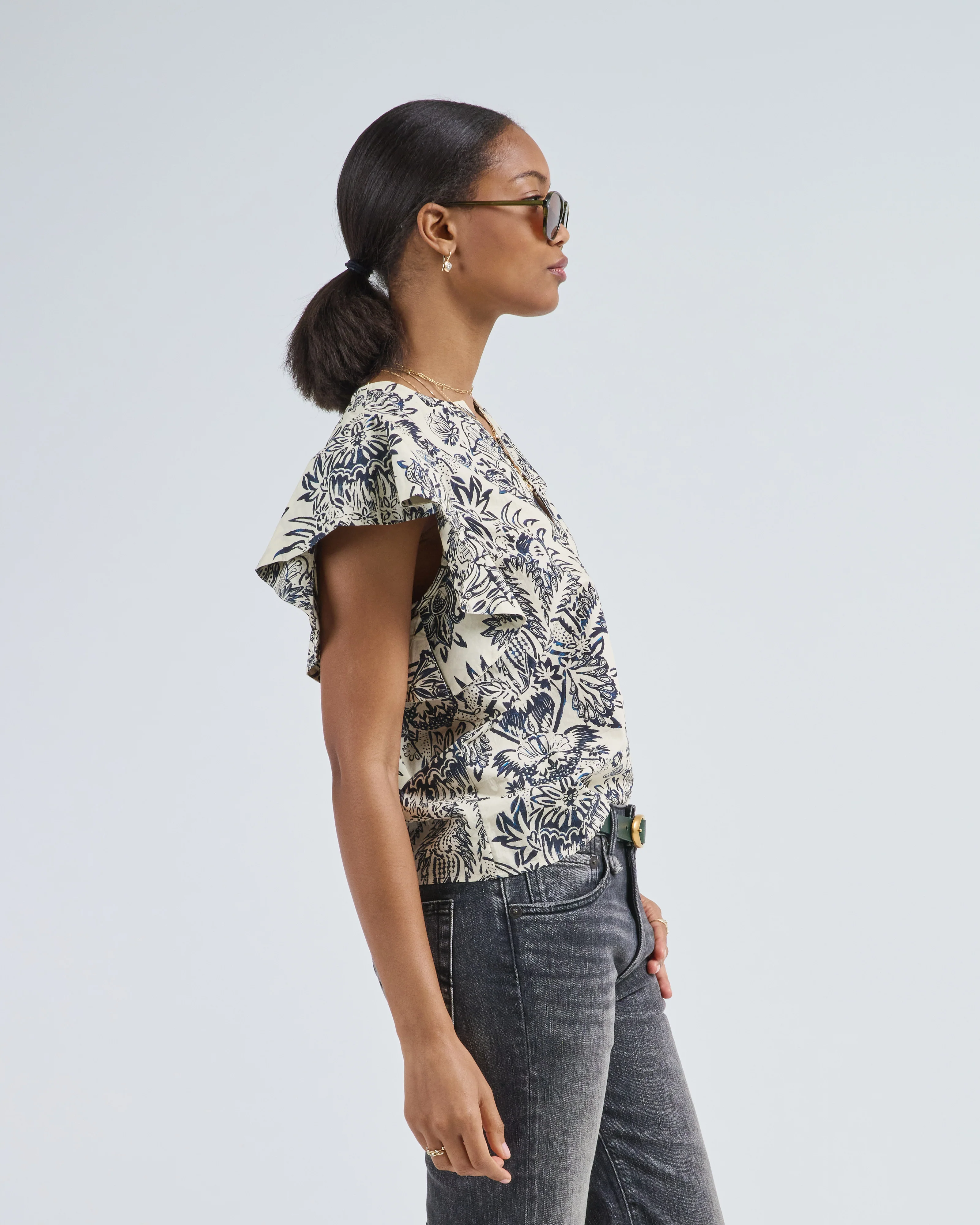 severine flutter sleeve top - Image 4
