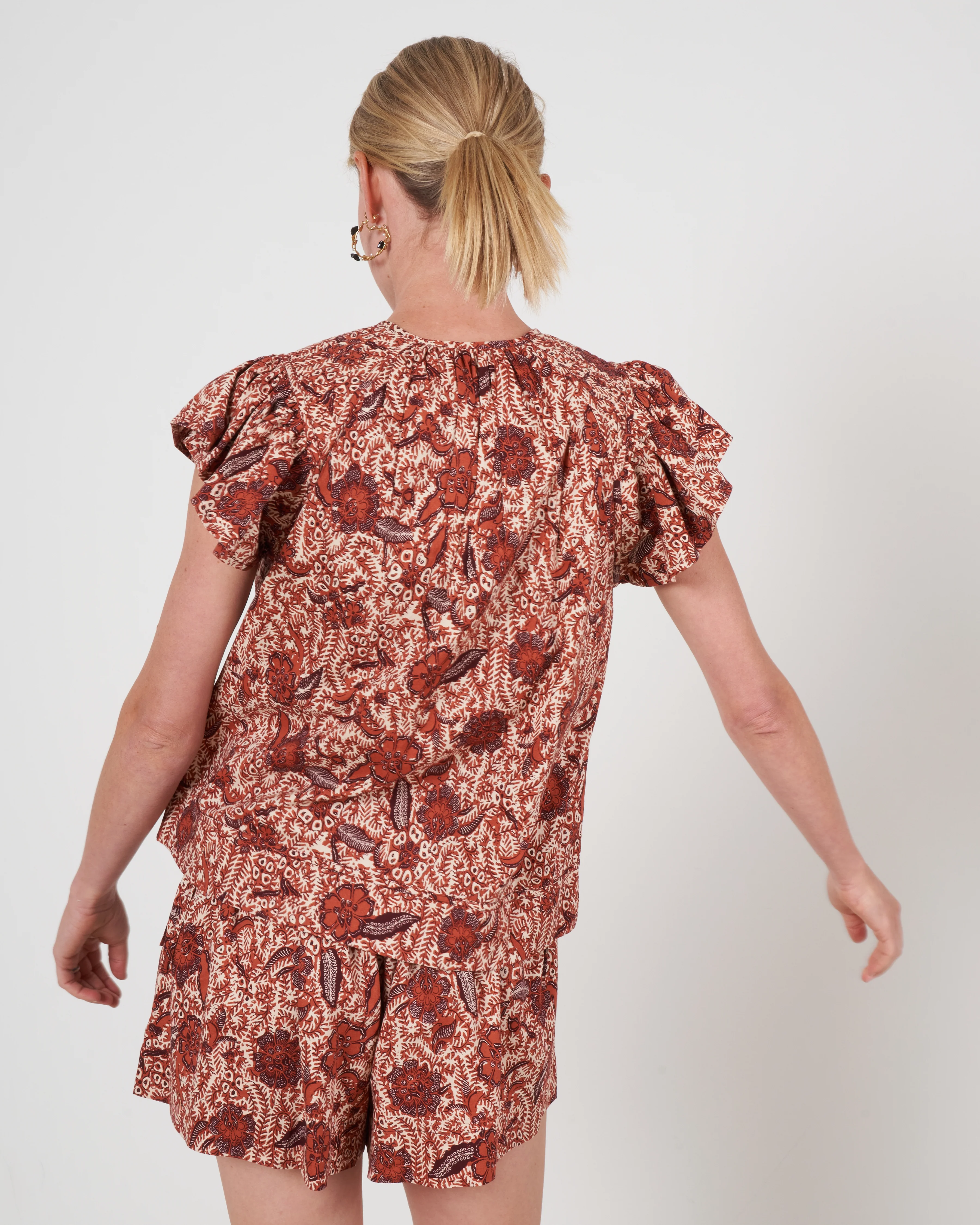shani blouse - brick - Image 3