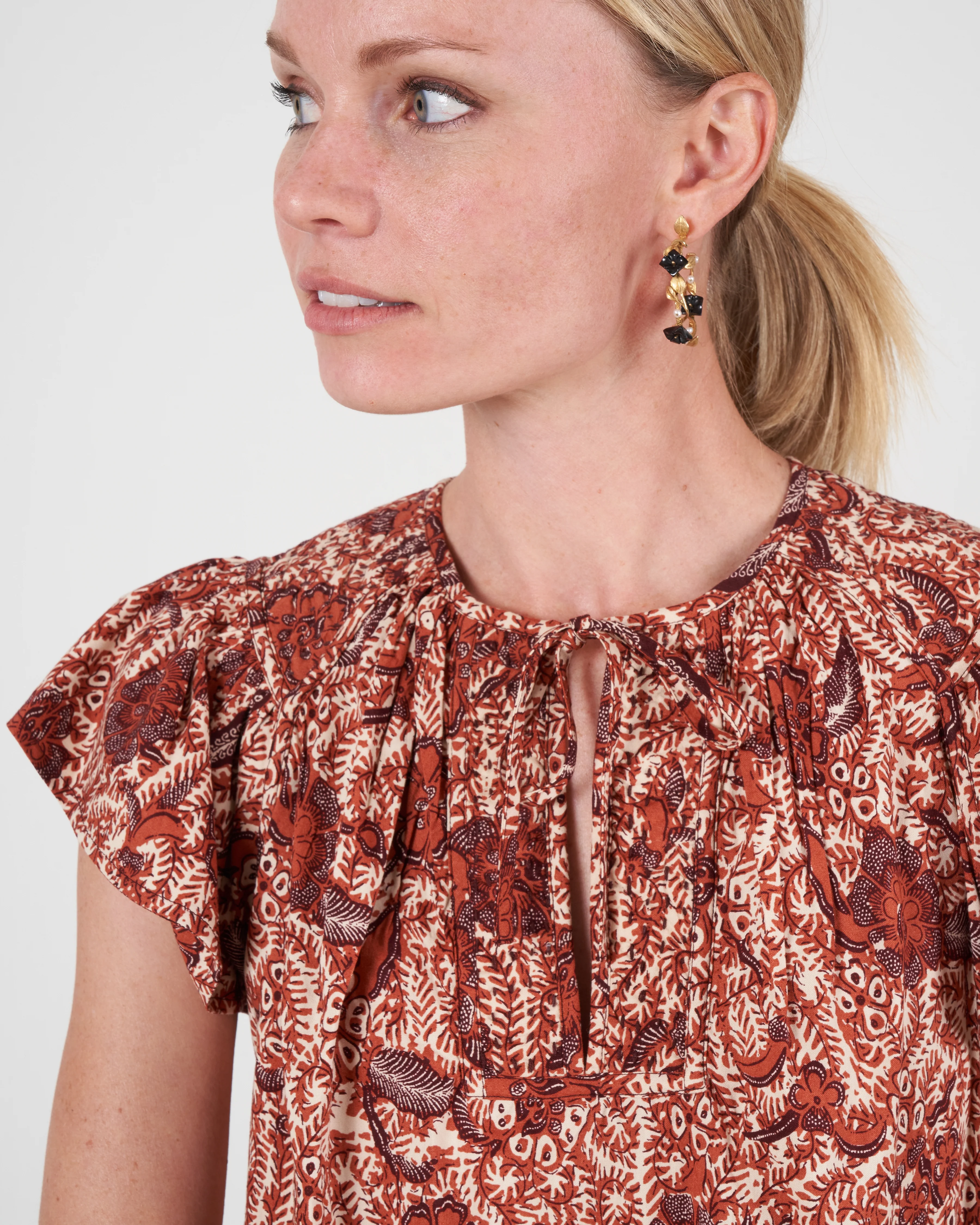 shani blouse - brick - Image 5