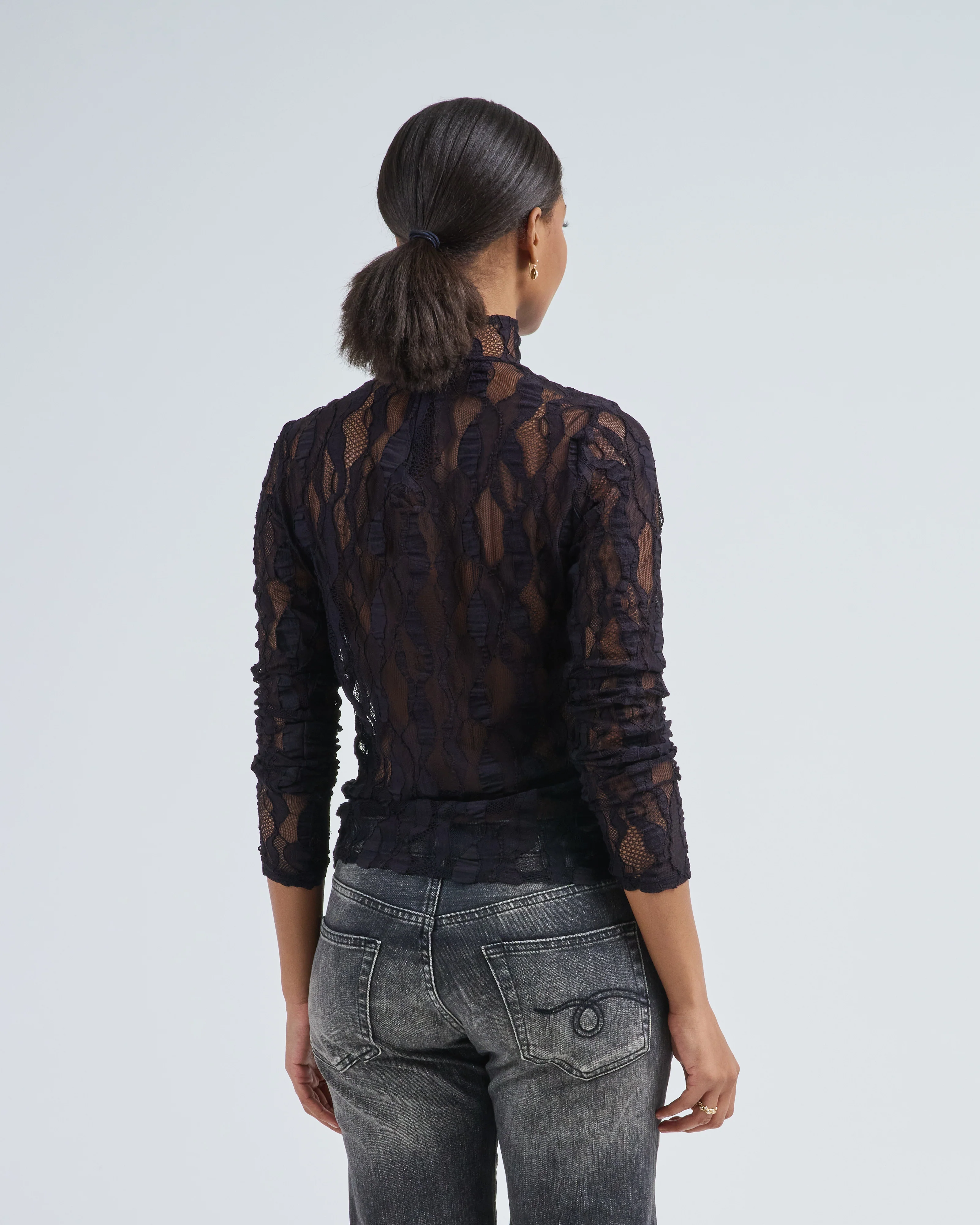 ulyssa long sleeve turtleneck top - Image 5
