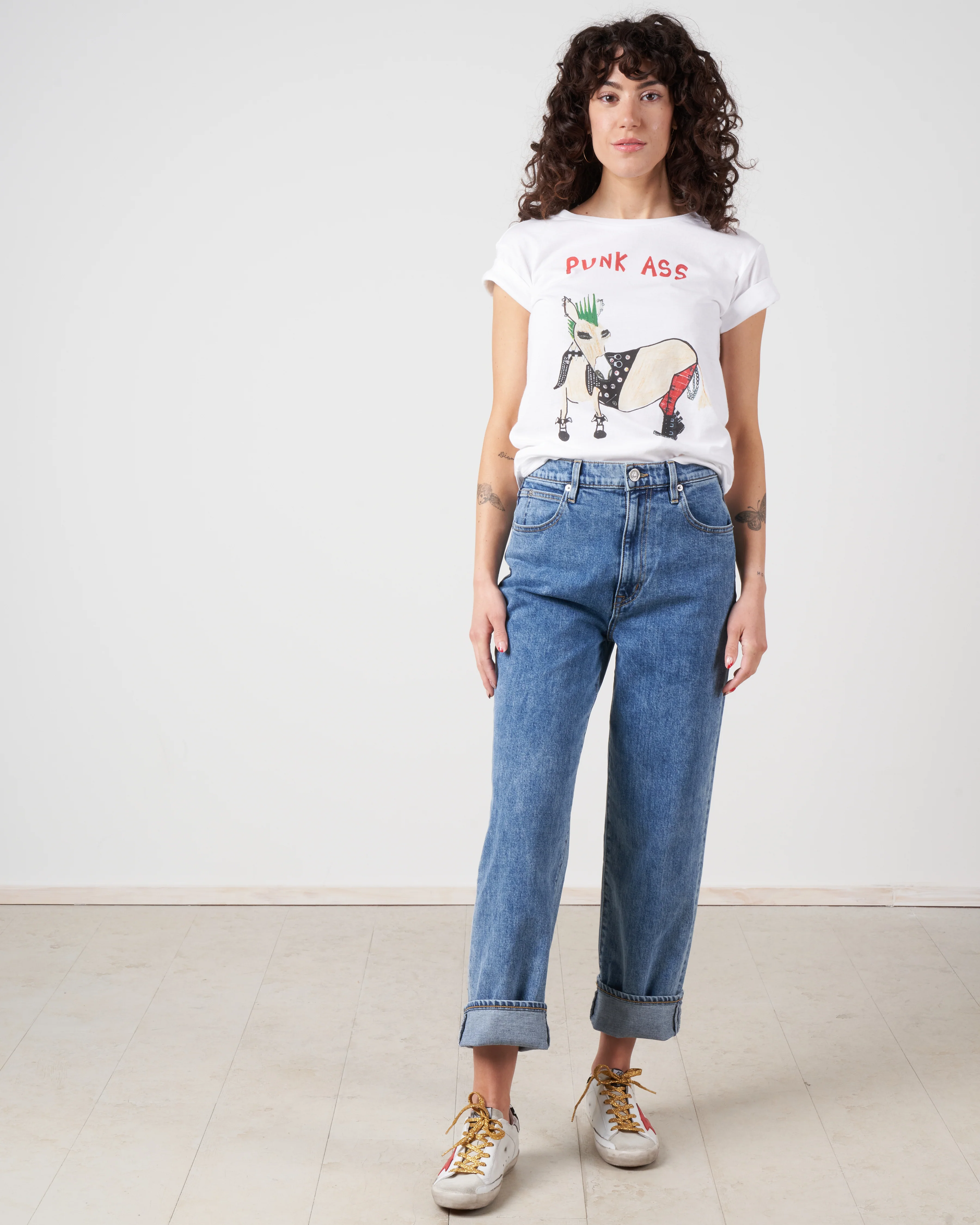 white tee - punk ass - Image 4