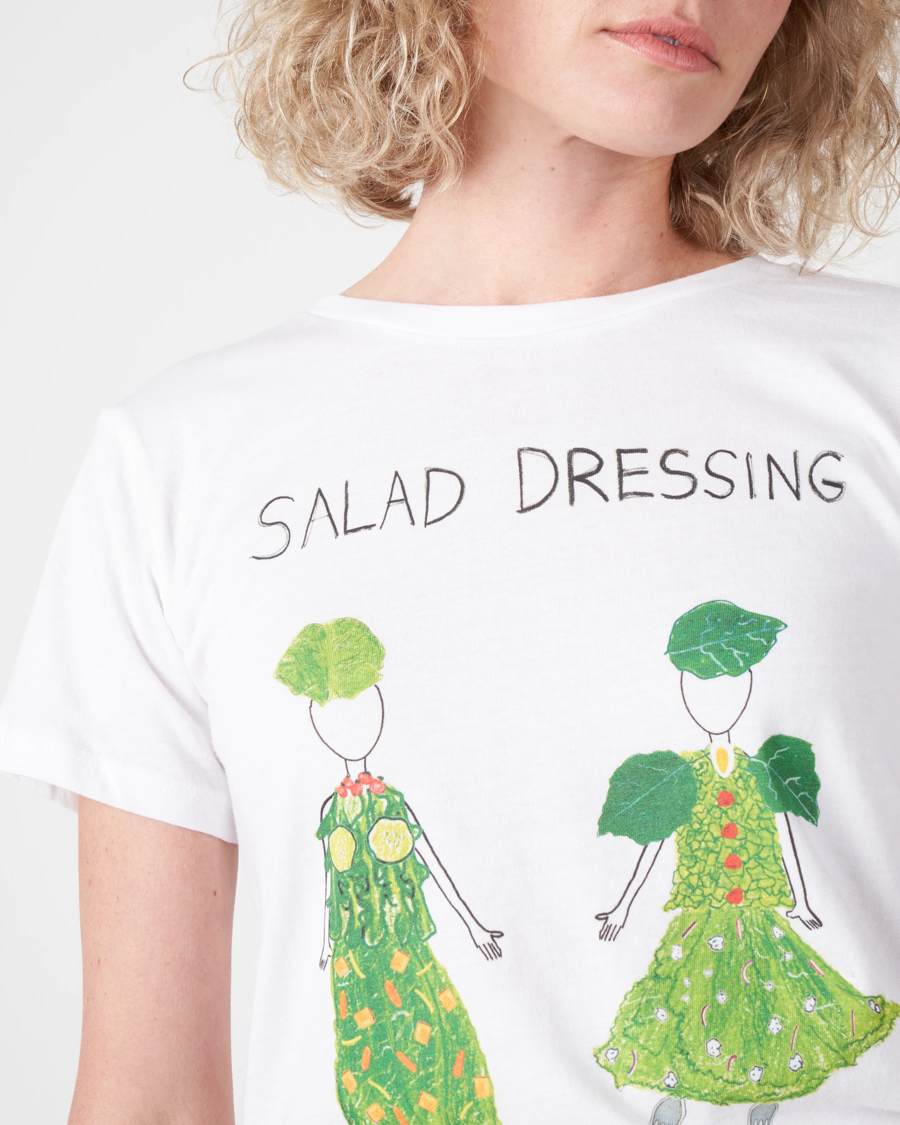 white tee - salad dressing - Image 2