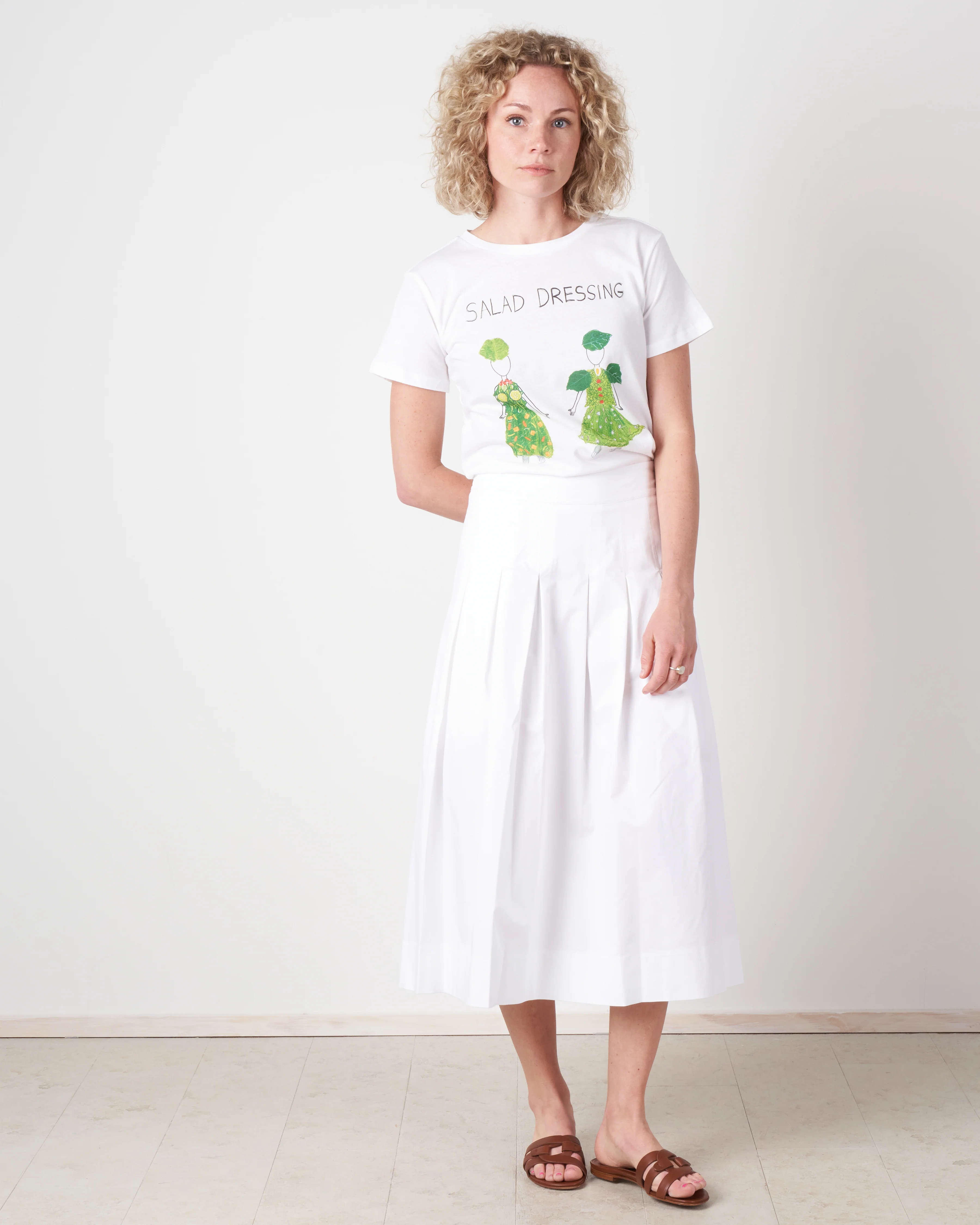 white tee - salad dressing - Image 3