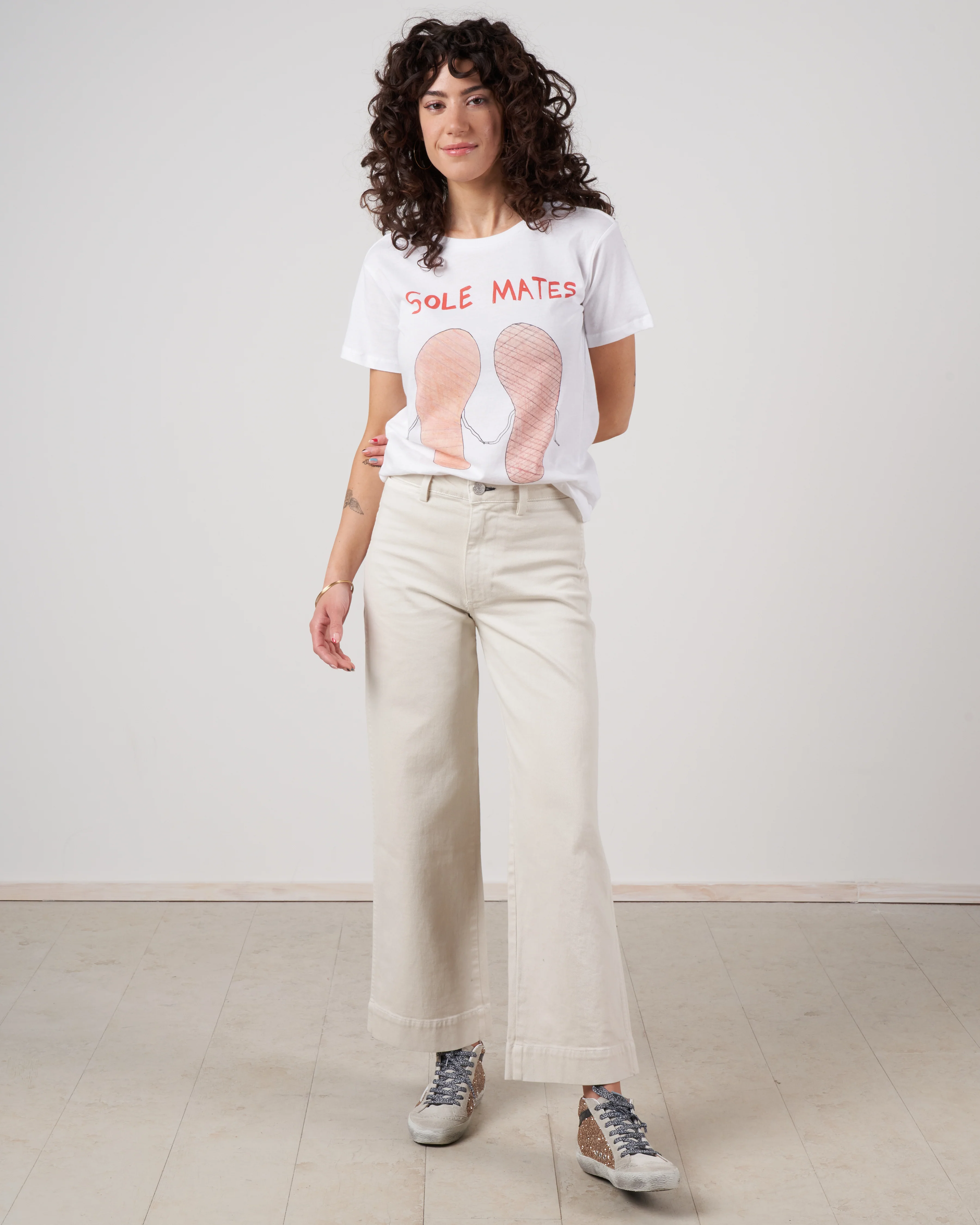white tee - sole mates - Image 2