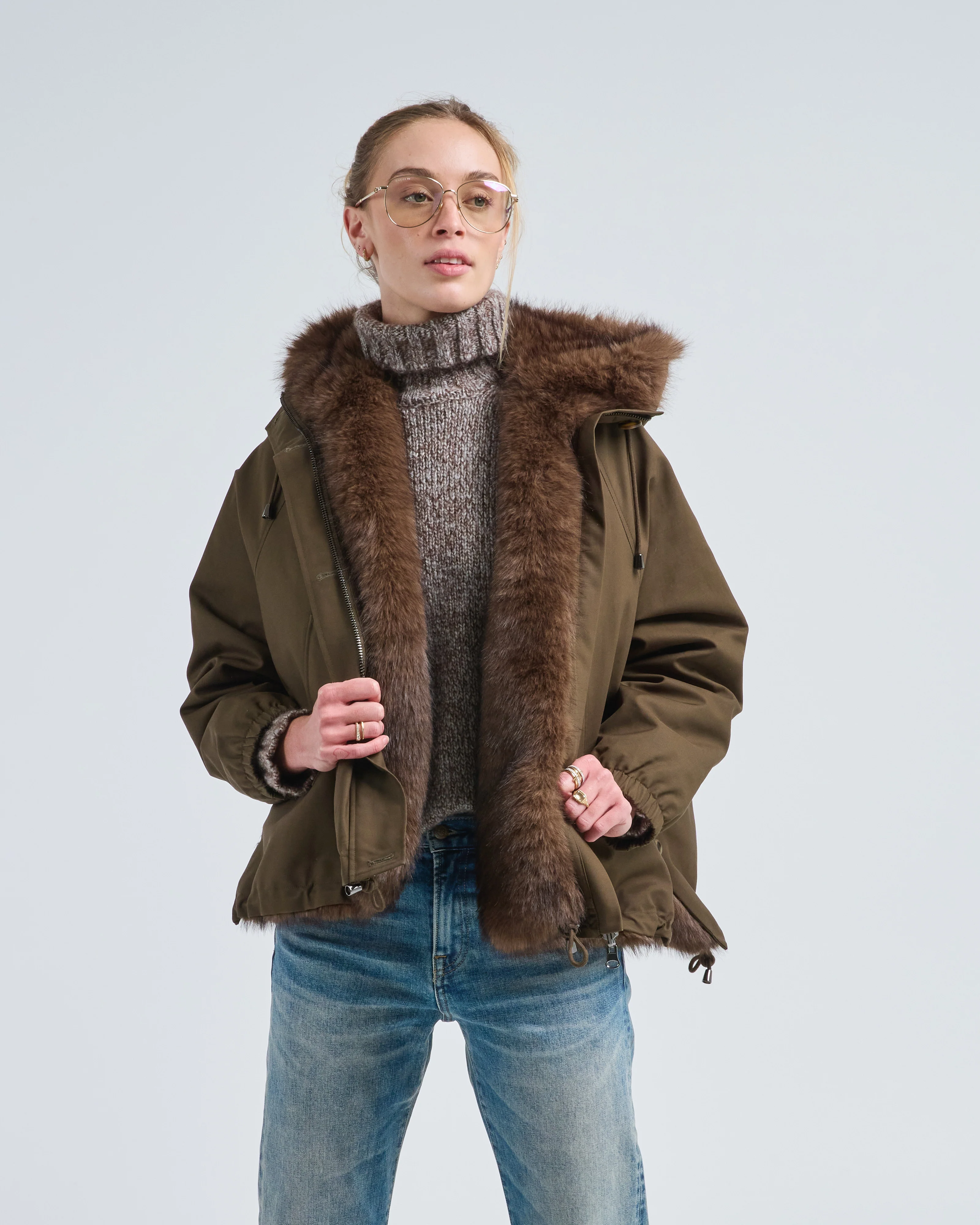 fur lined jacket - Image 3