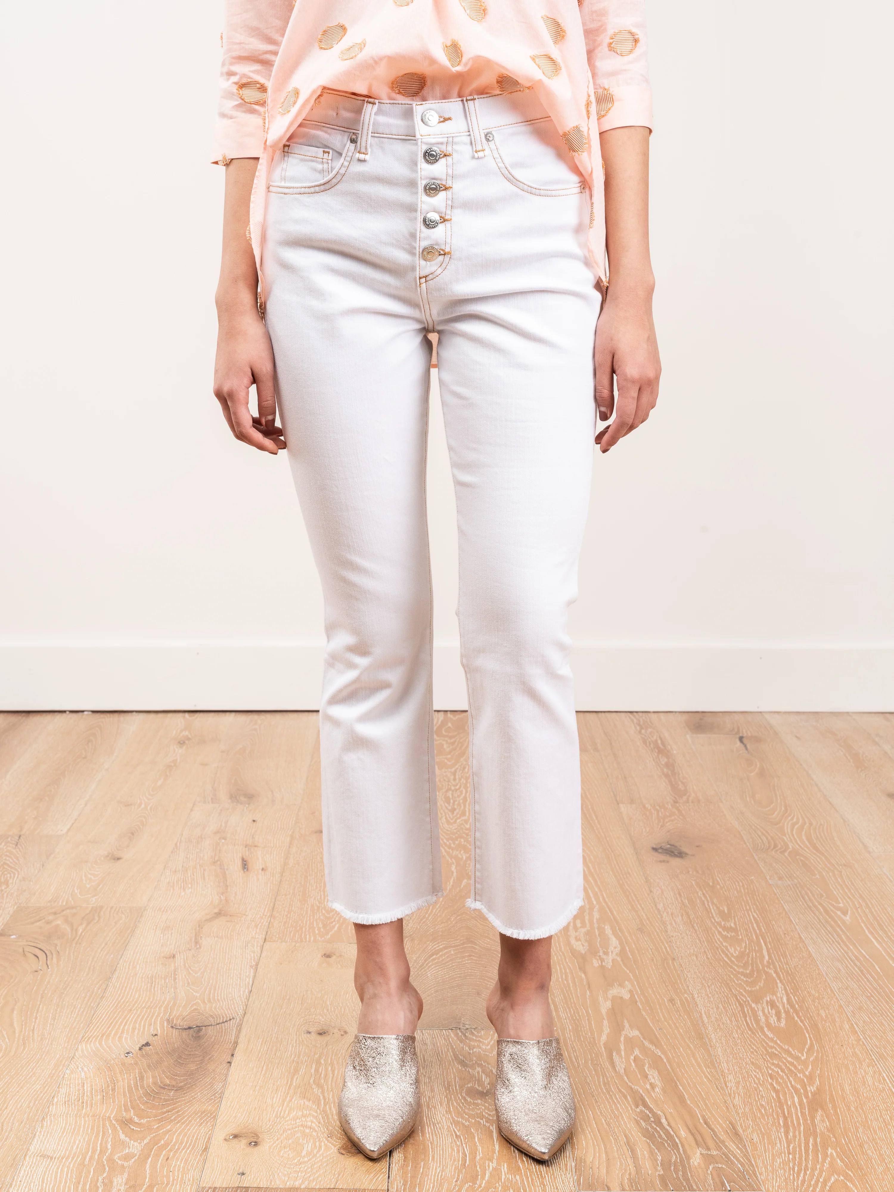carolyn baby boot jean - white - Image 4