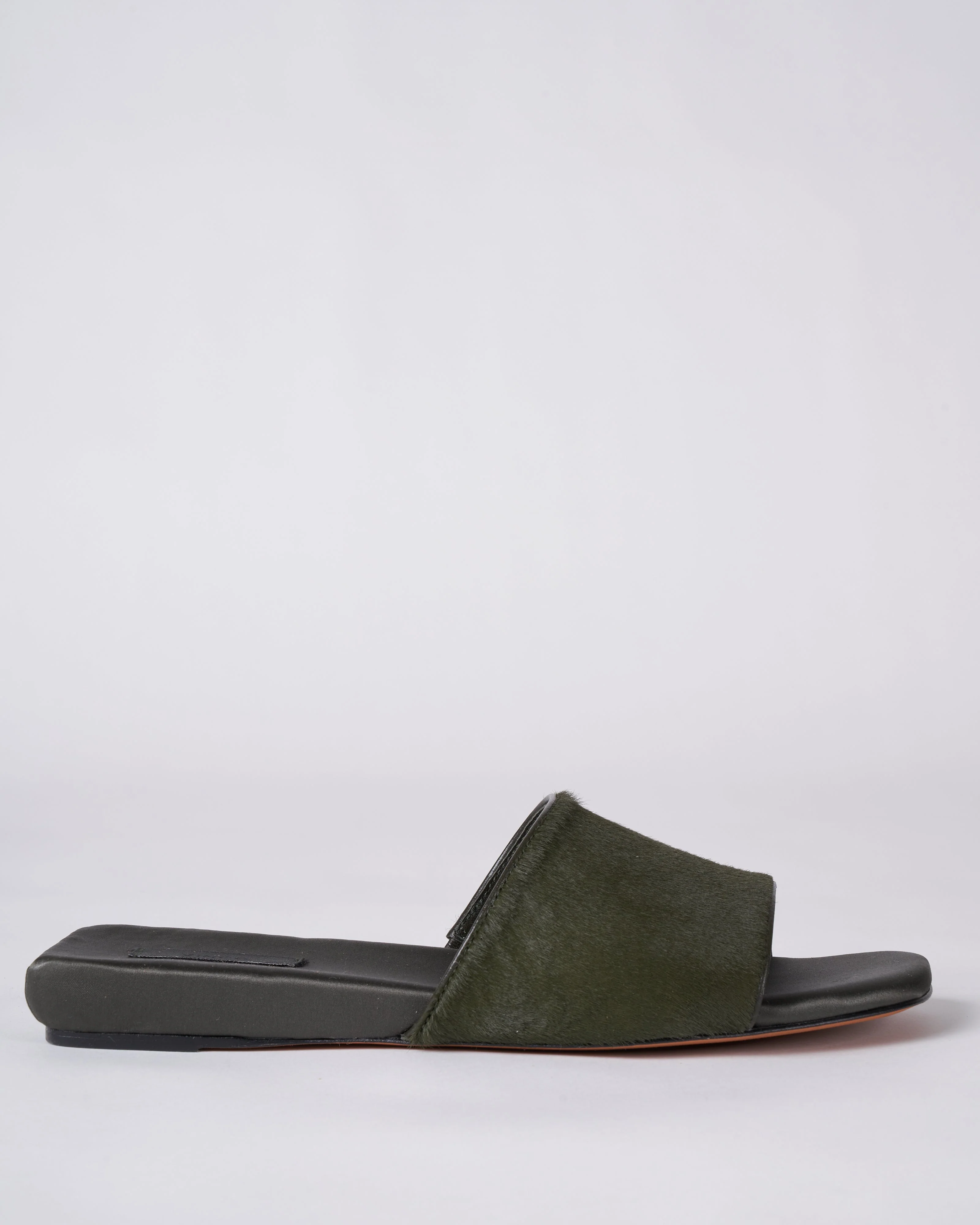 garth slide - olive calf hair - Image 3
