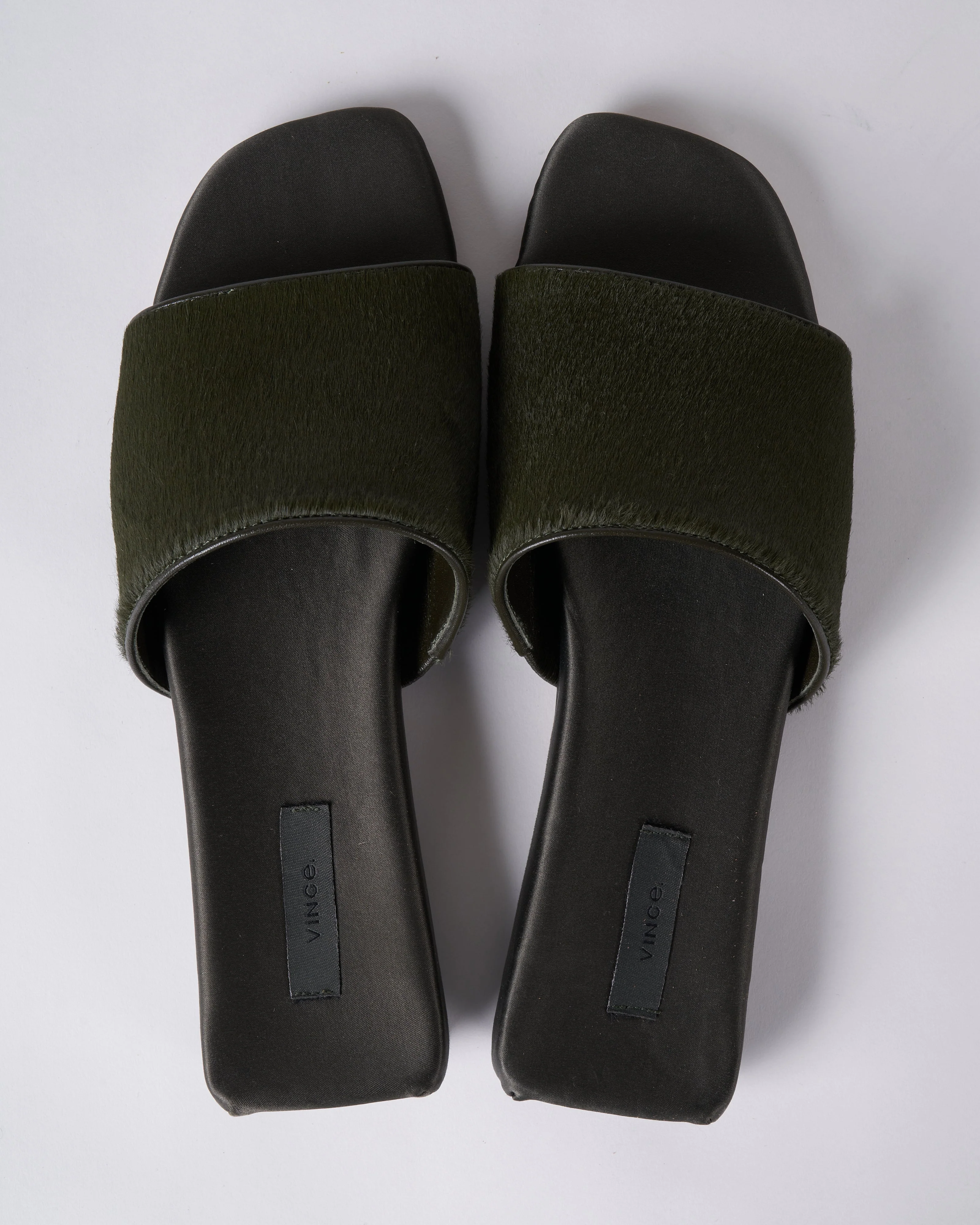 garth slide - olive calf hair - Image 4