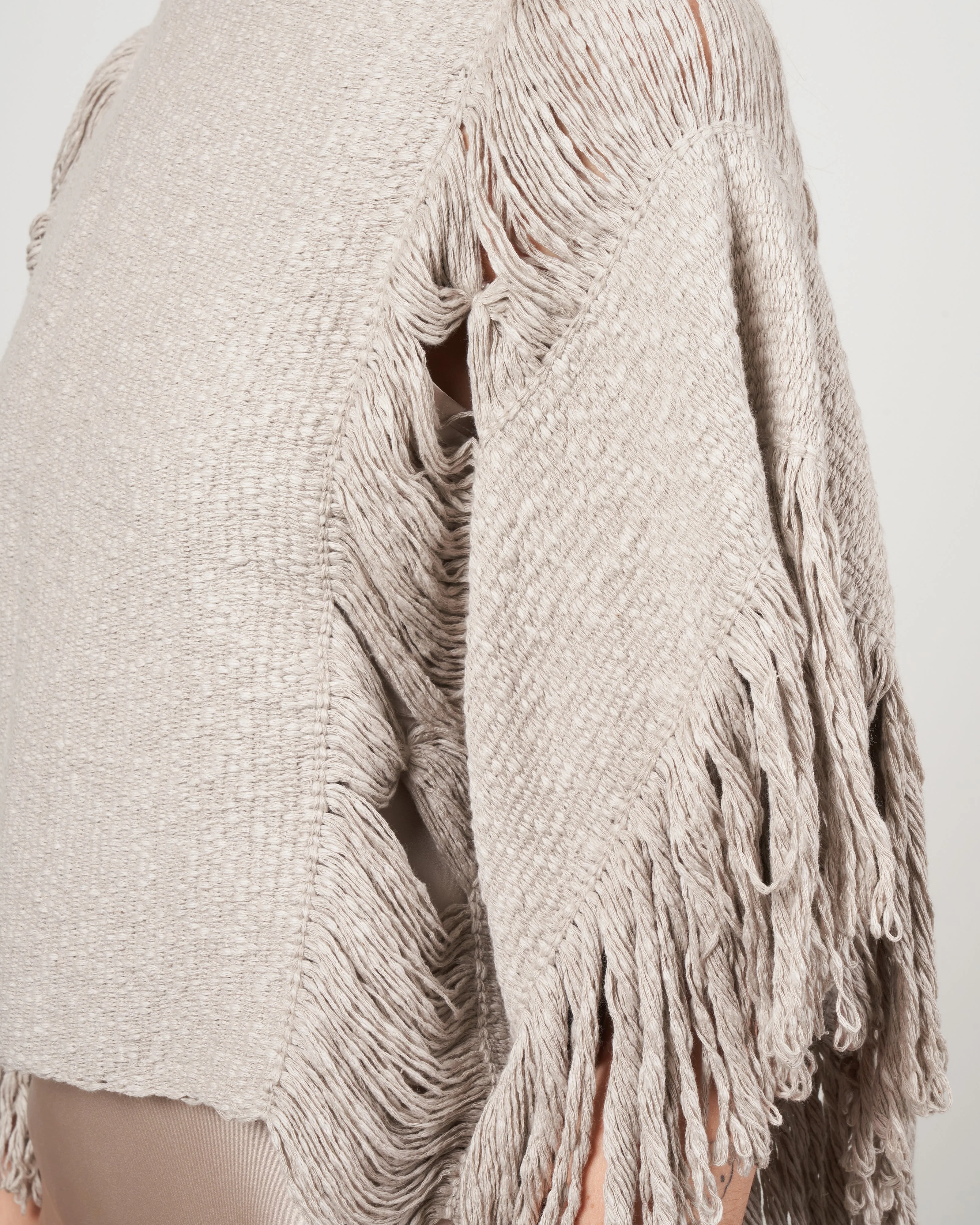 lacy crop top - taupe - Image 5