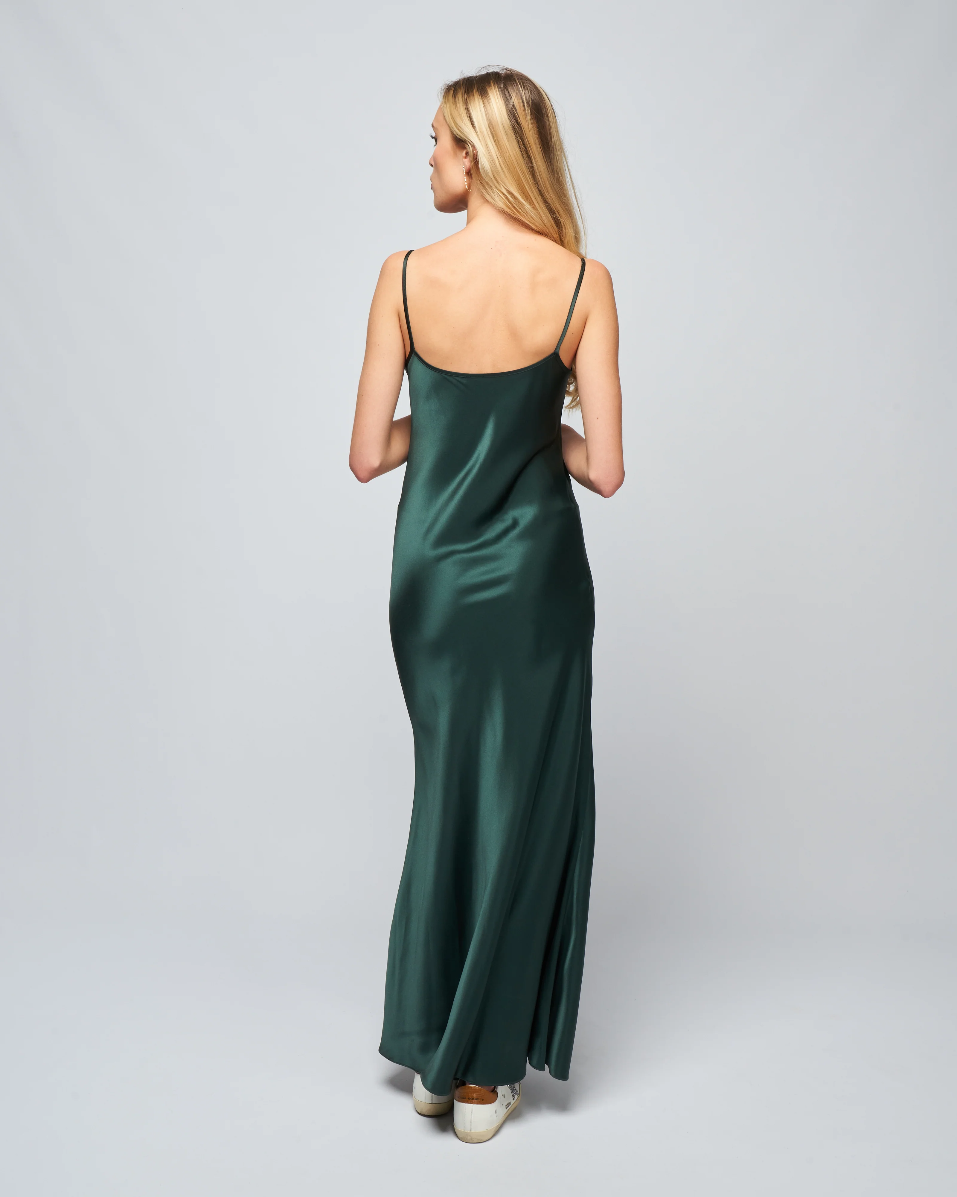 long slip dress - forest - Image 4