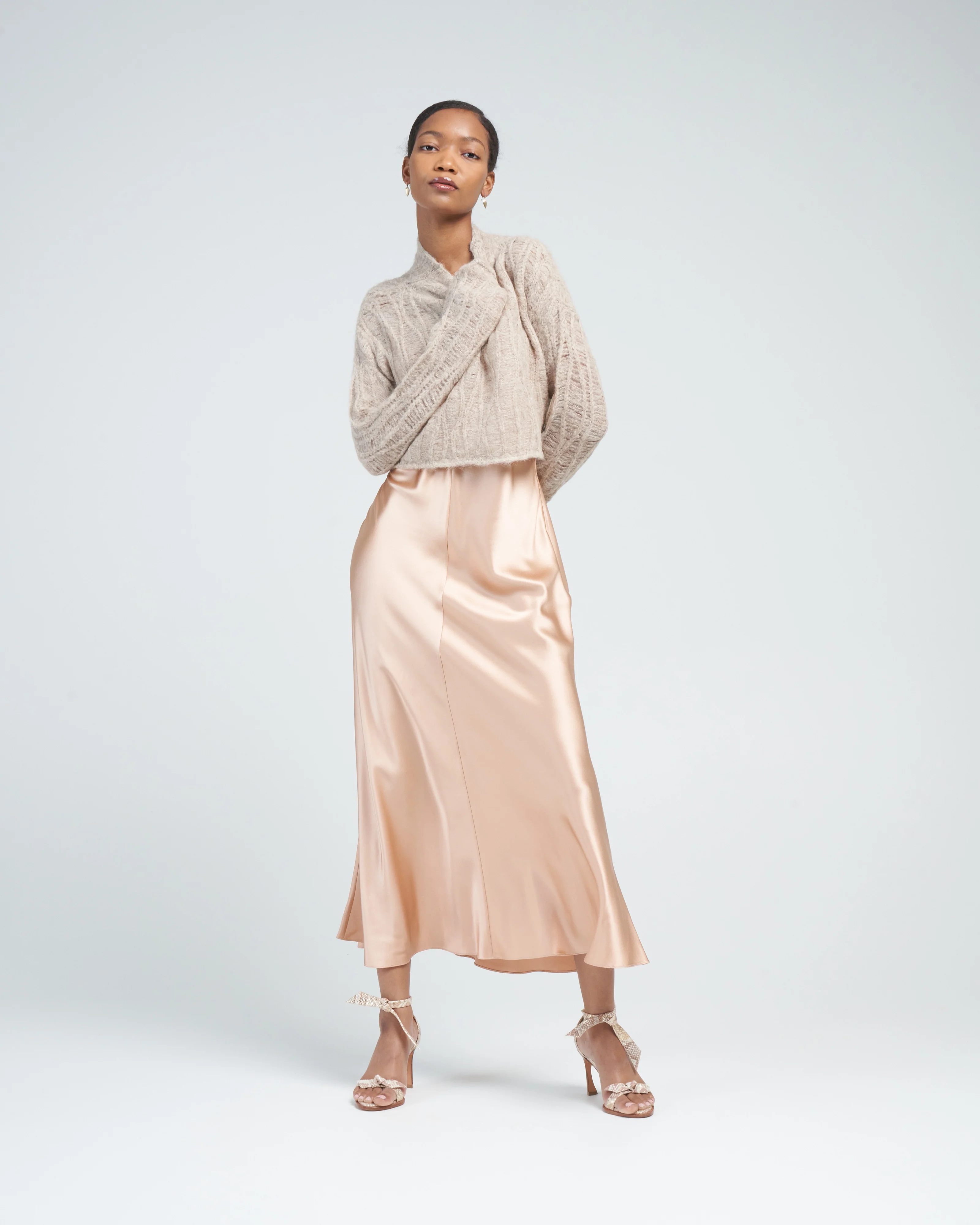 manos crop sweater - champagne - Image 2