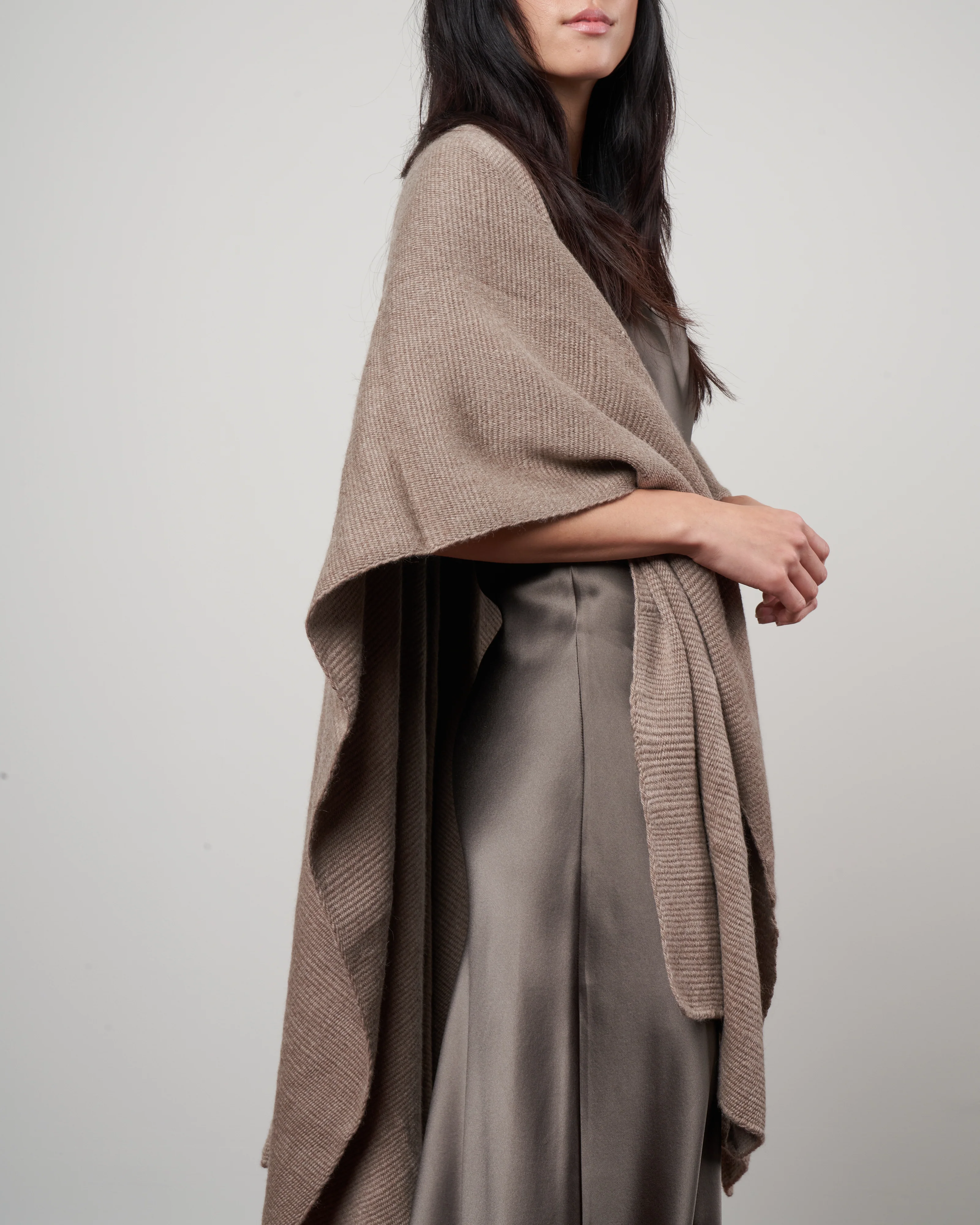 short duster - taupe baby alpaca - Image 2