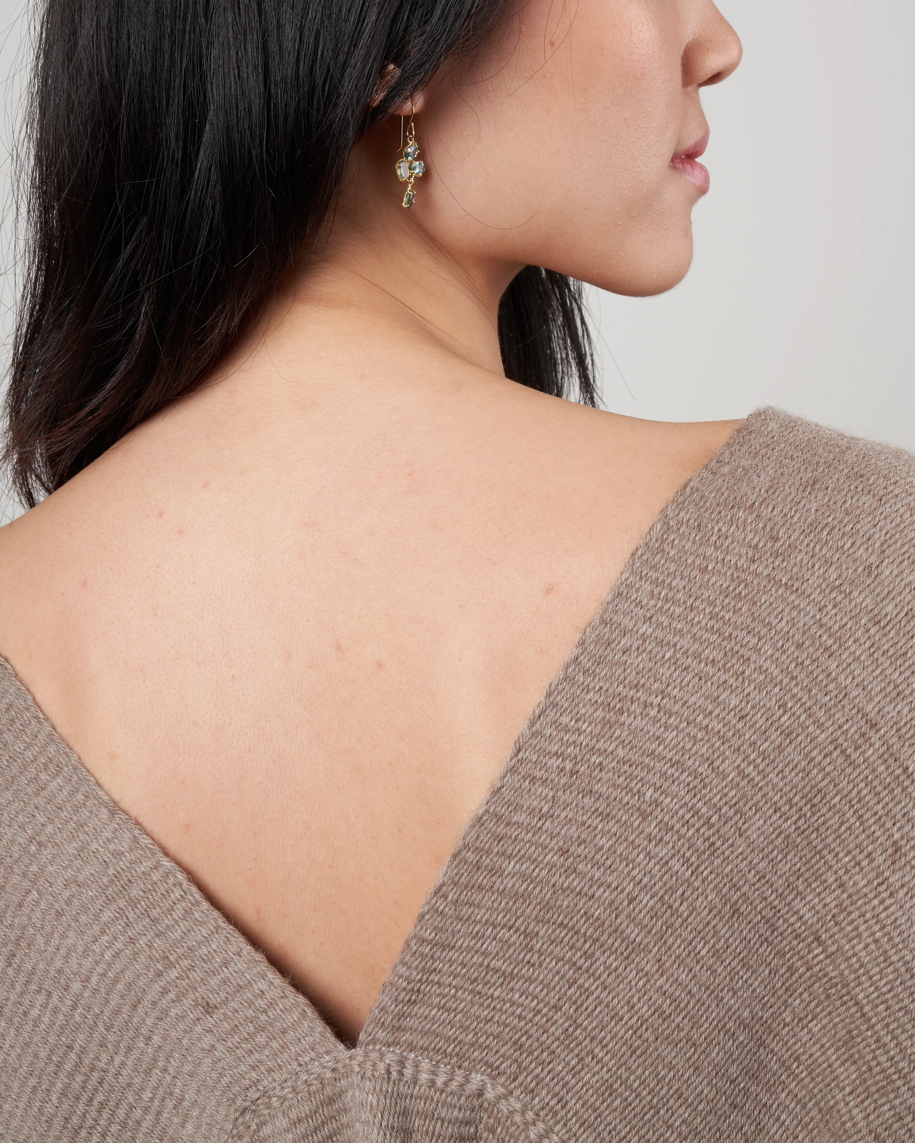 short duster - taupe baby alpaca - Image 5