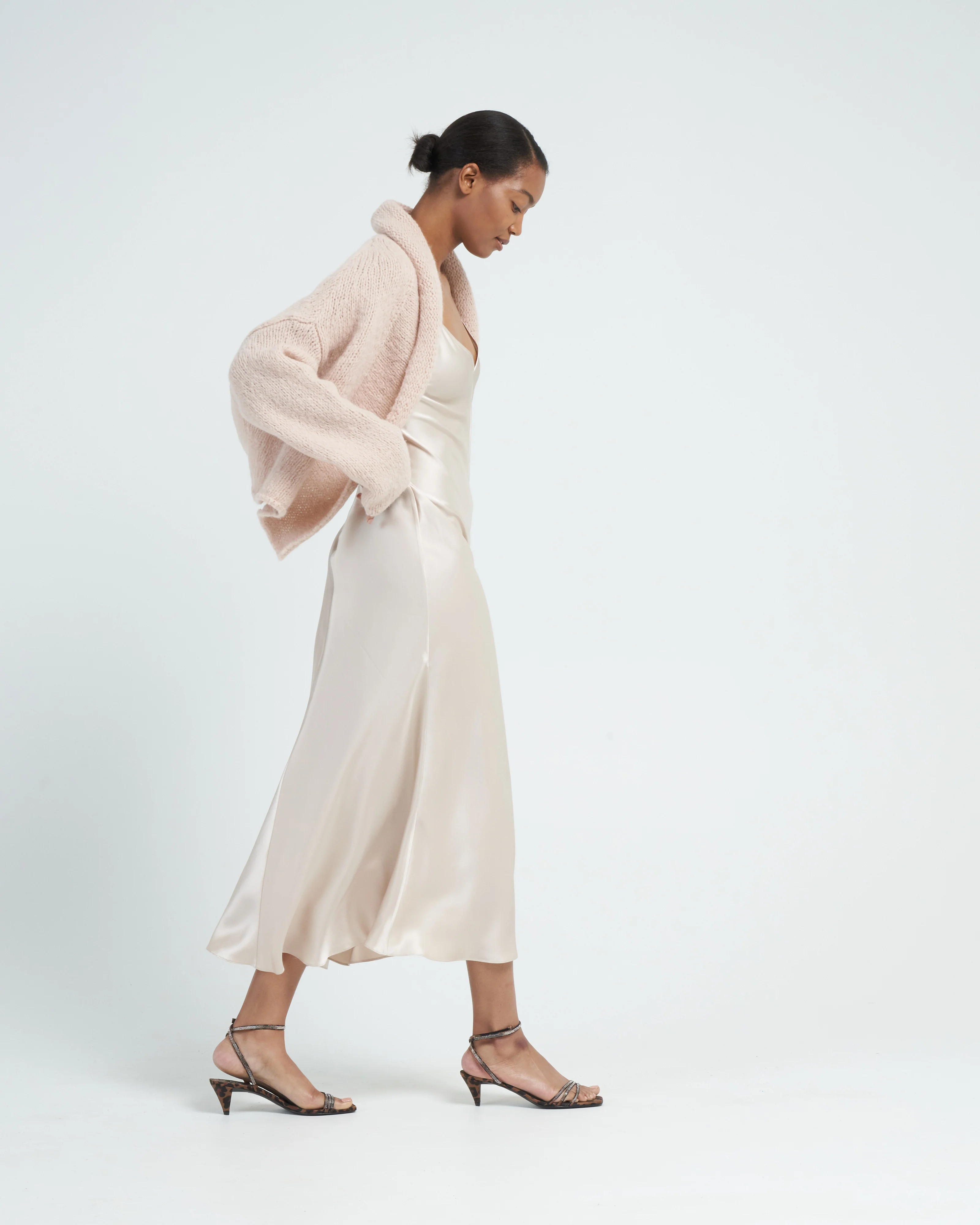 v-neck slip dress - Image 3