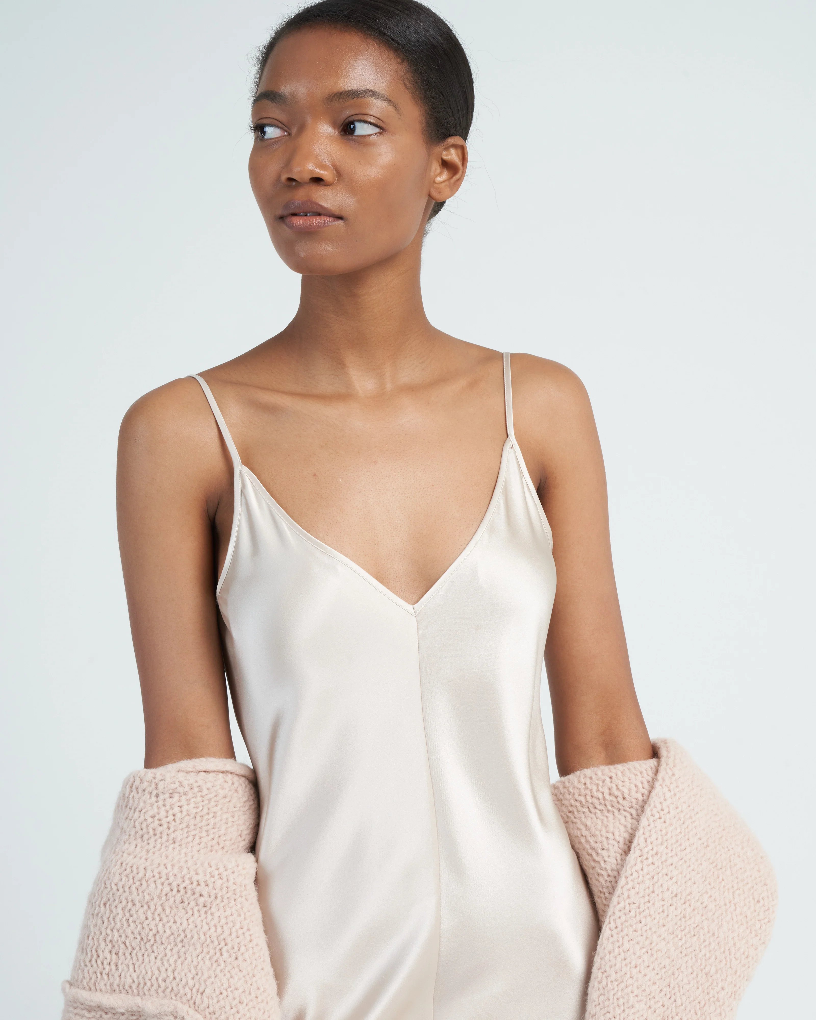 v-neck slip dress - Image 5