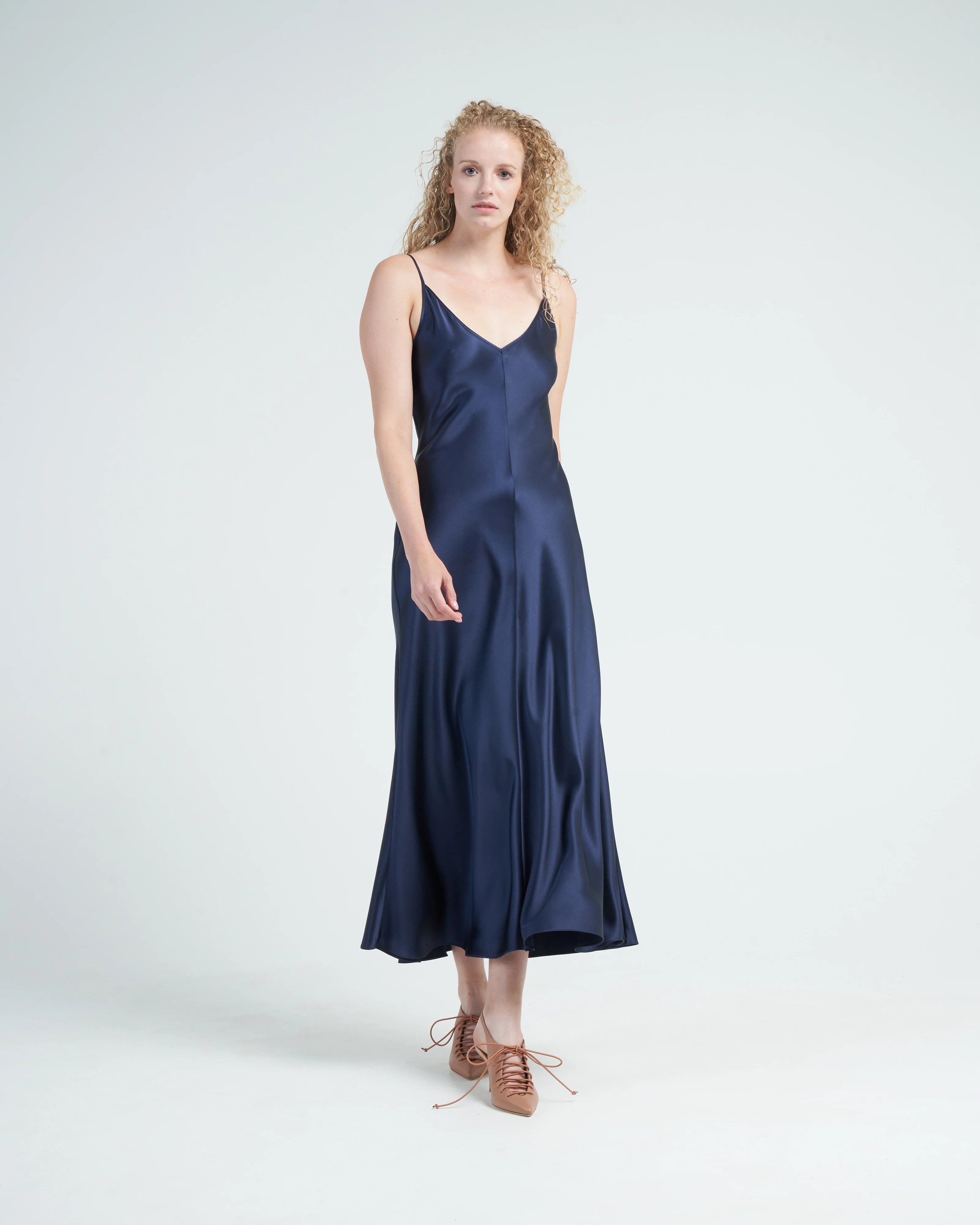 v-neck slip dress - Image 2