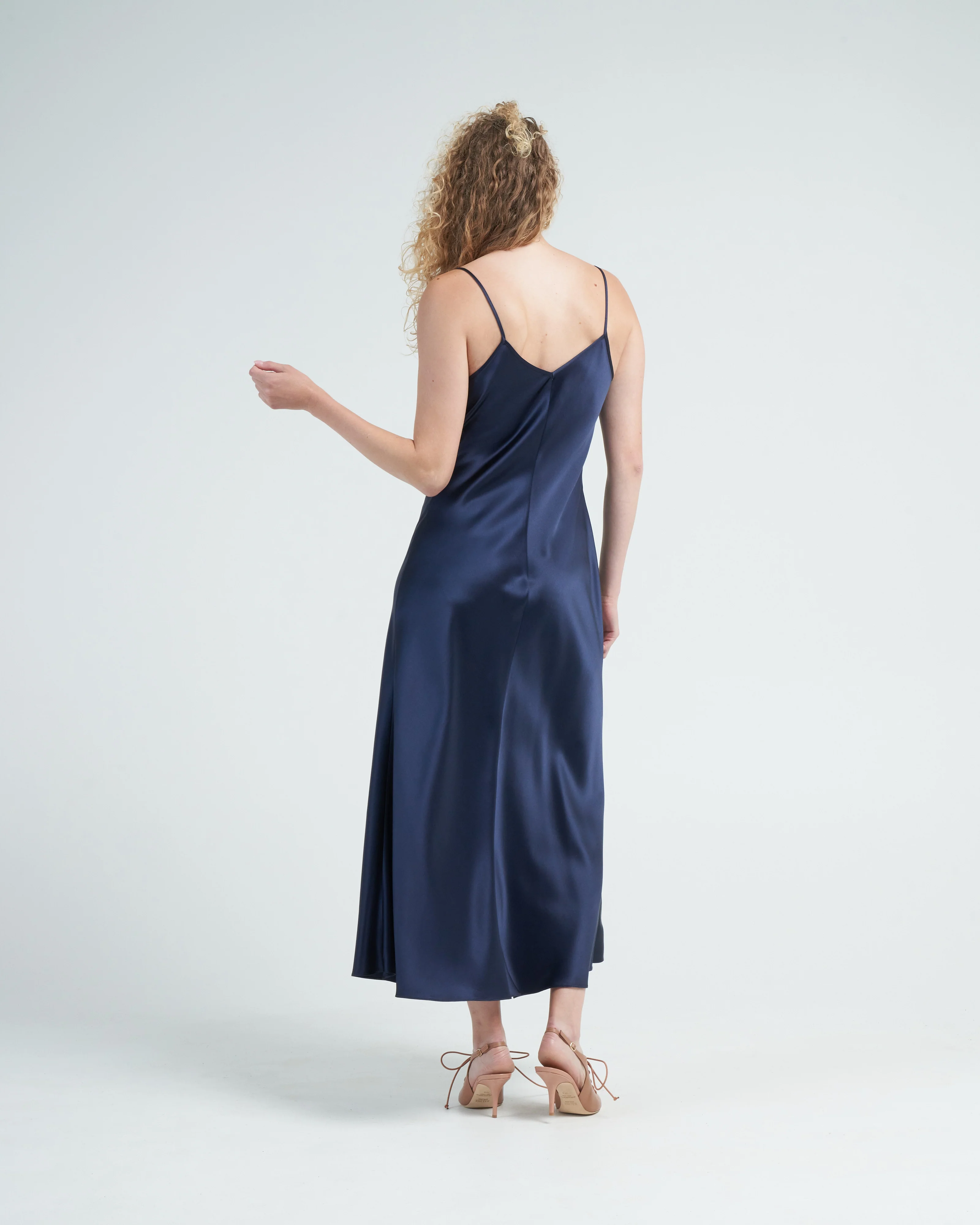 v-neck slip dress - Image 4