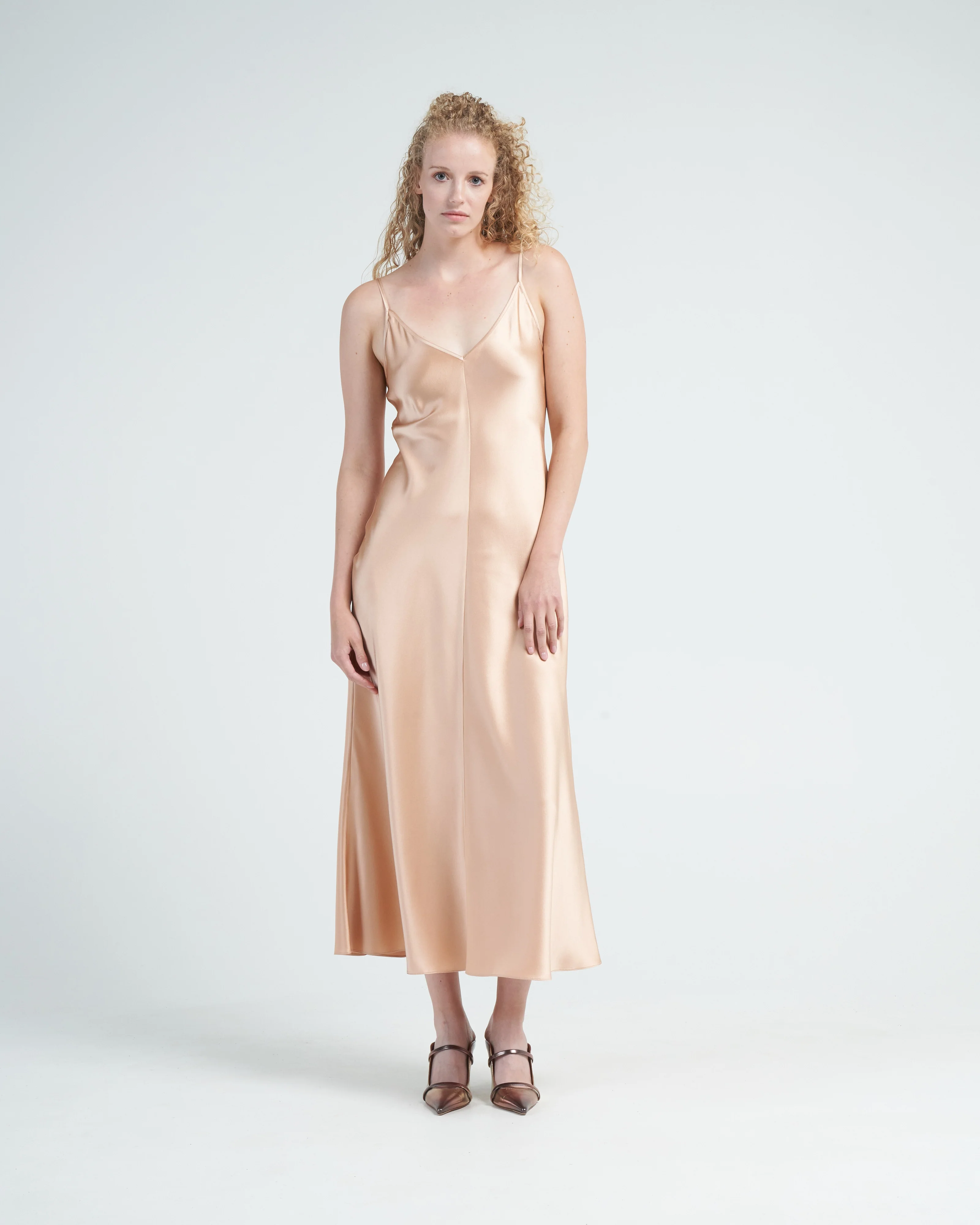 v-neck slip dress - Image 2