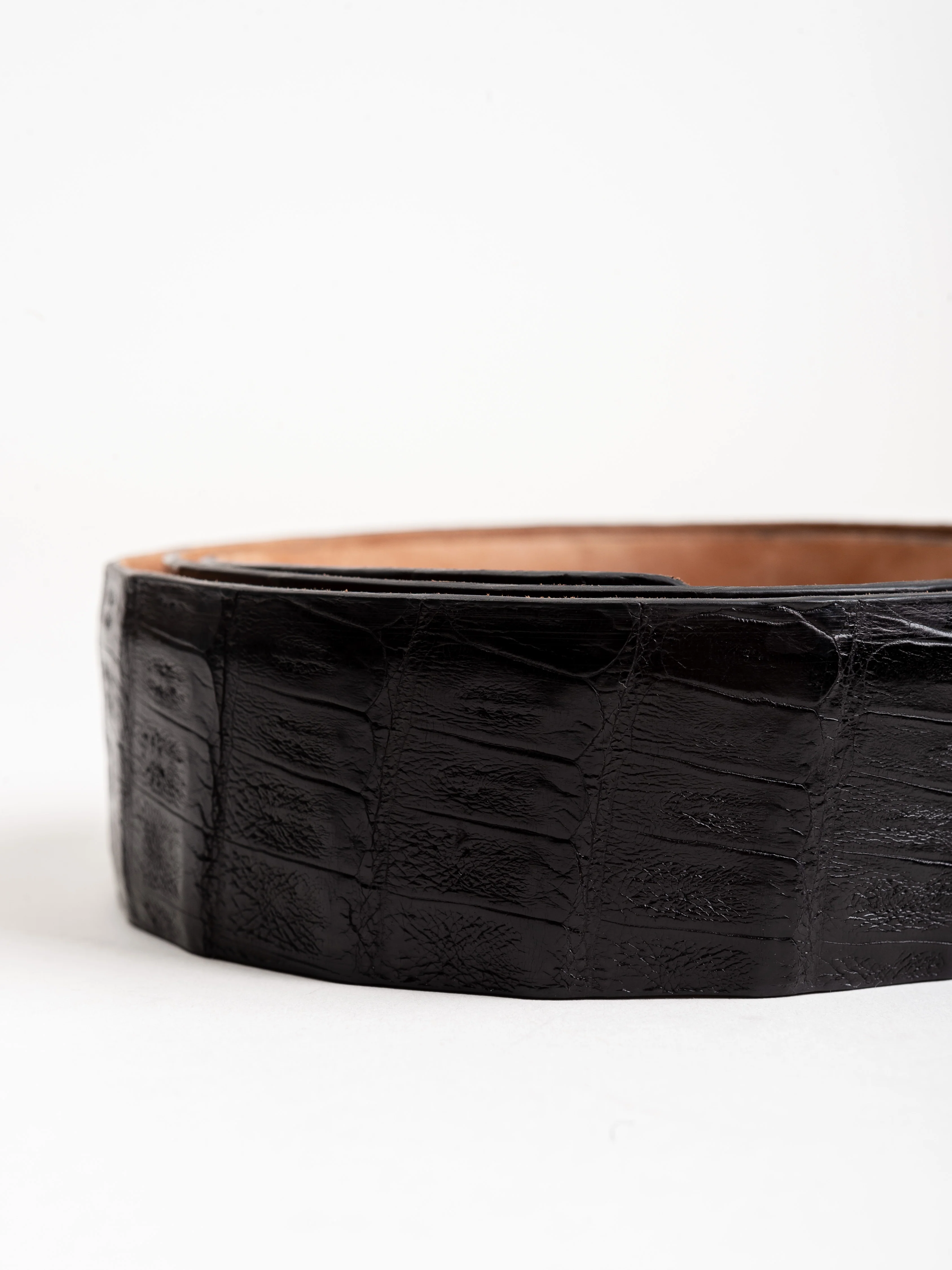 belt w/ brass buckle - black - Image 3