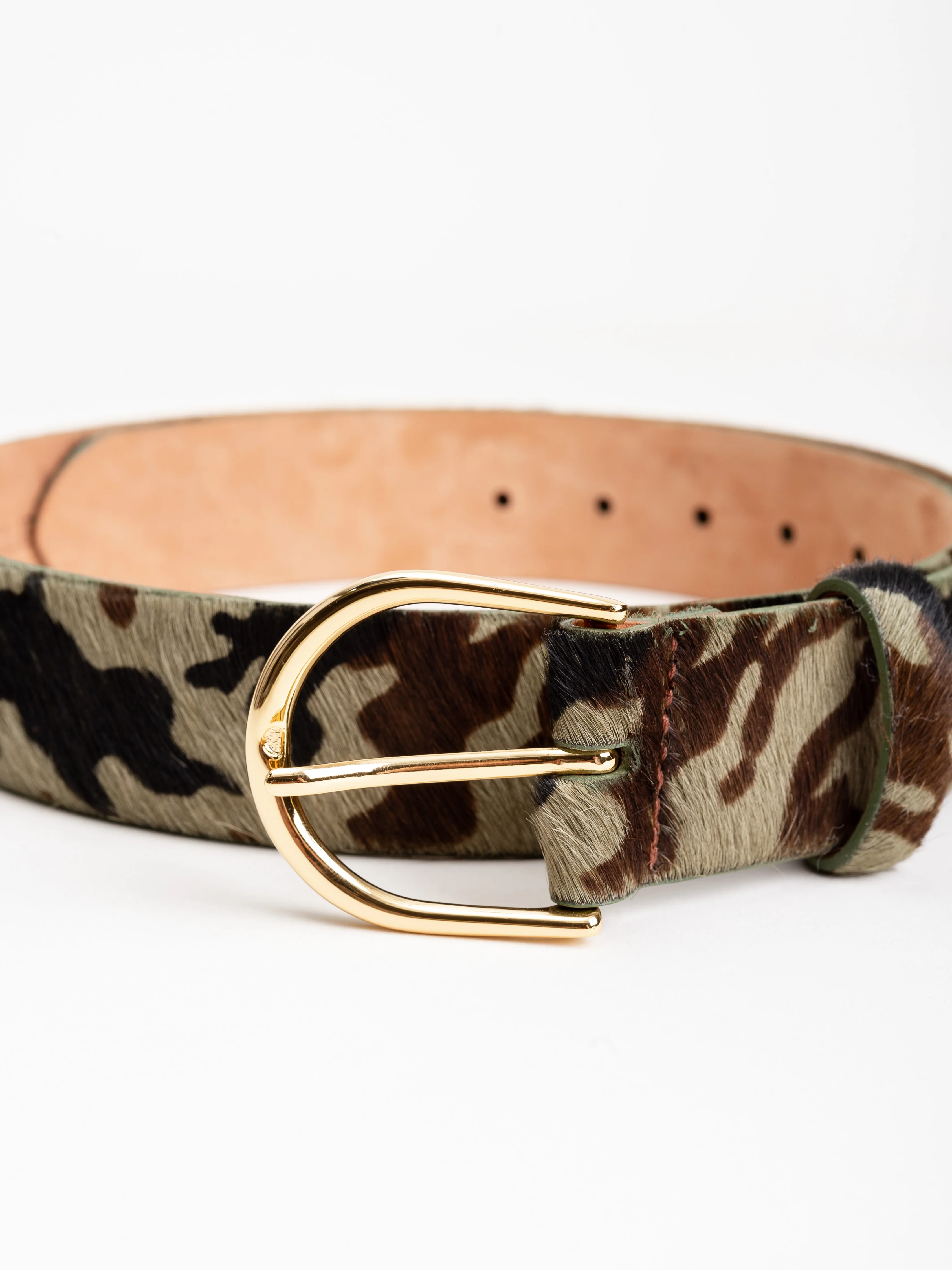 camo calf hair belt - Image 2