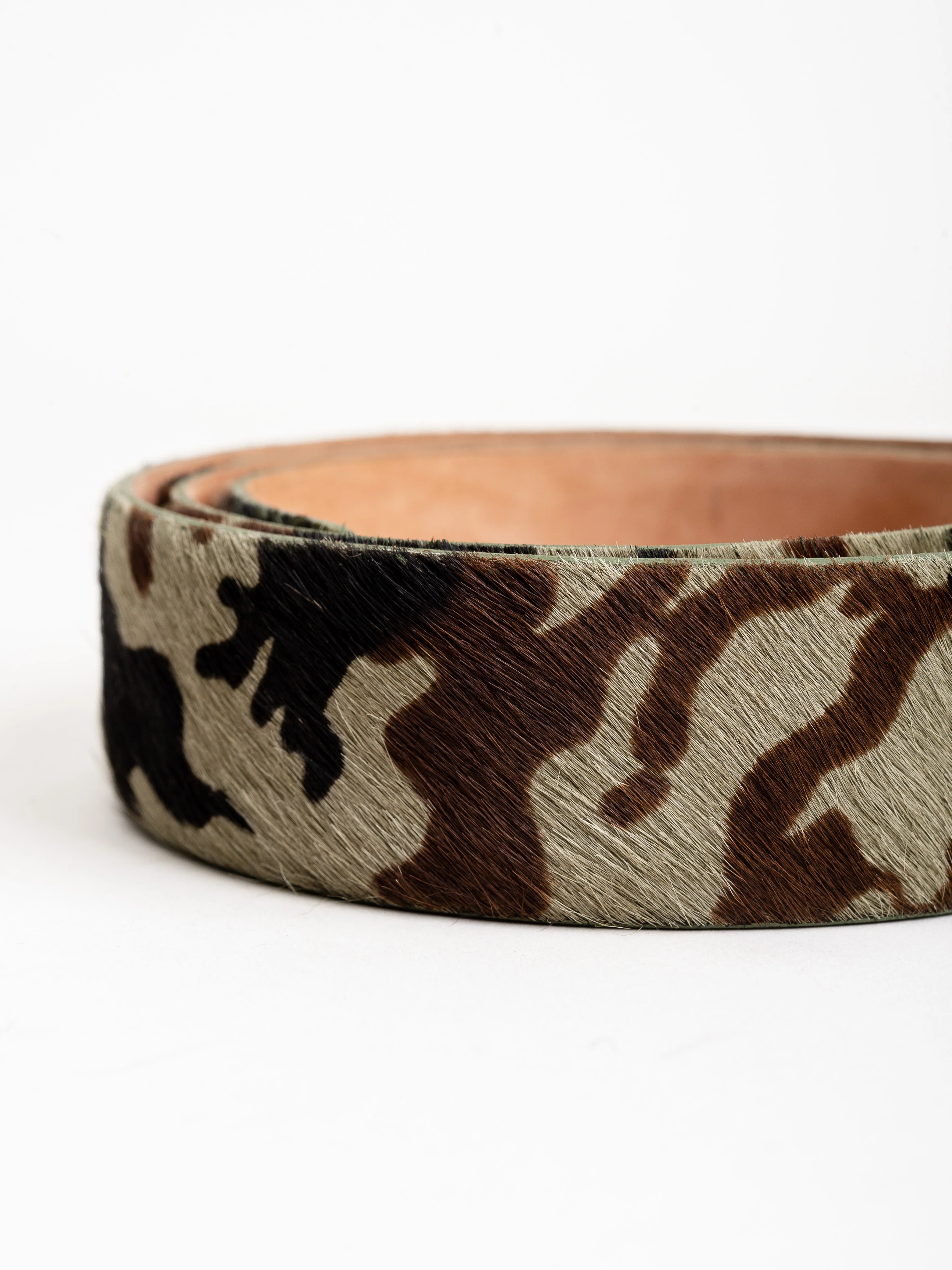 camo calf hair belt - Image 3