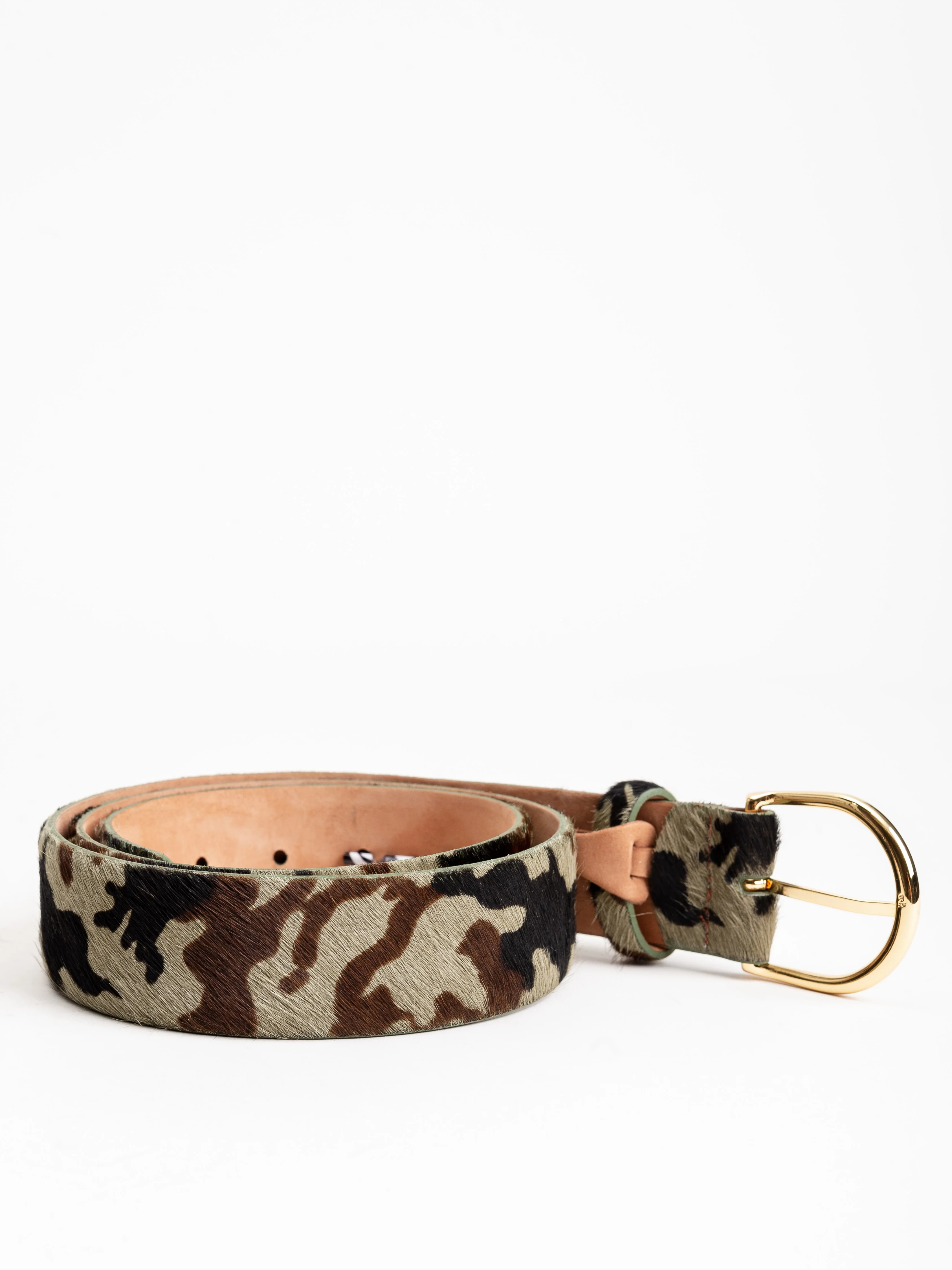 camo calf hair belt - Image 4