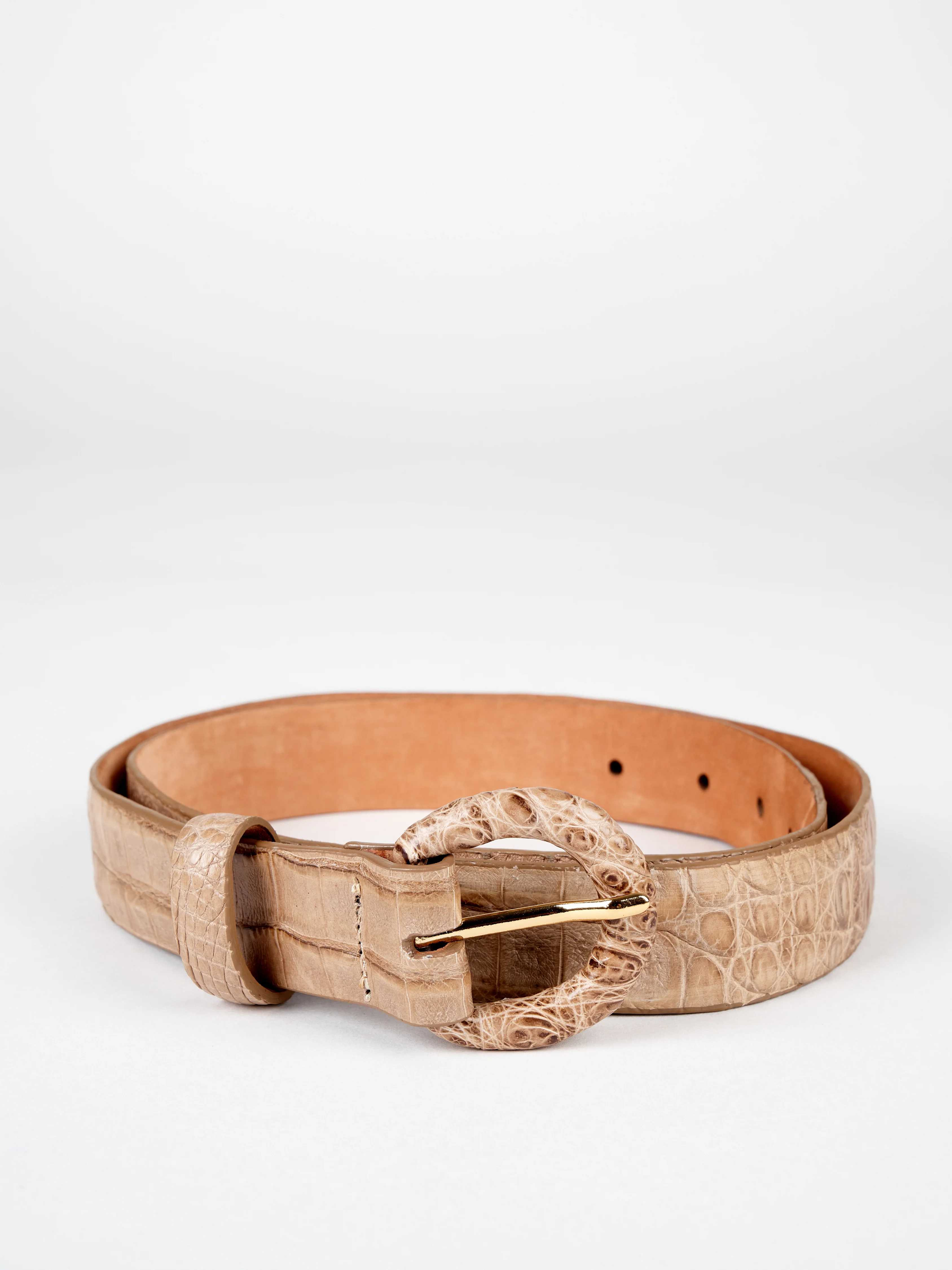 crocodile belt - mink - Image 2