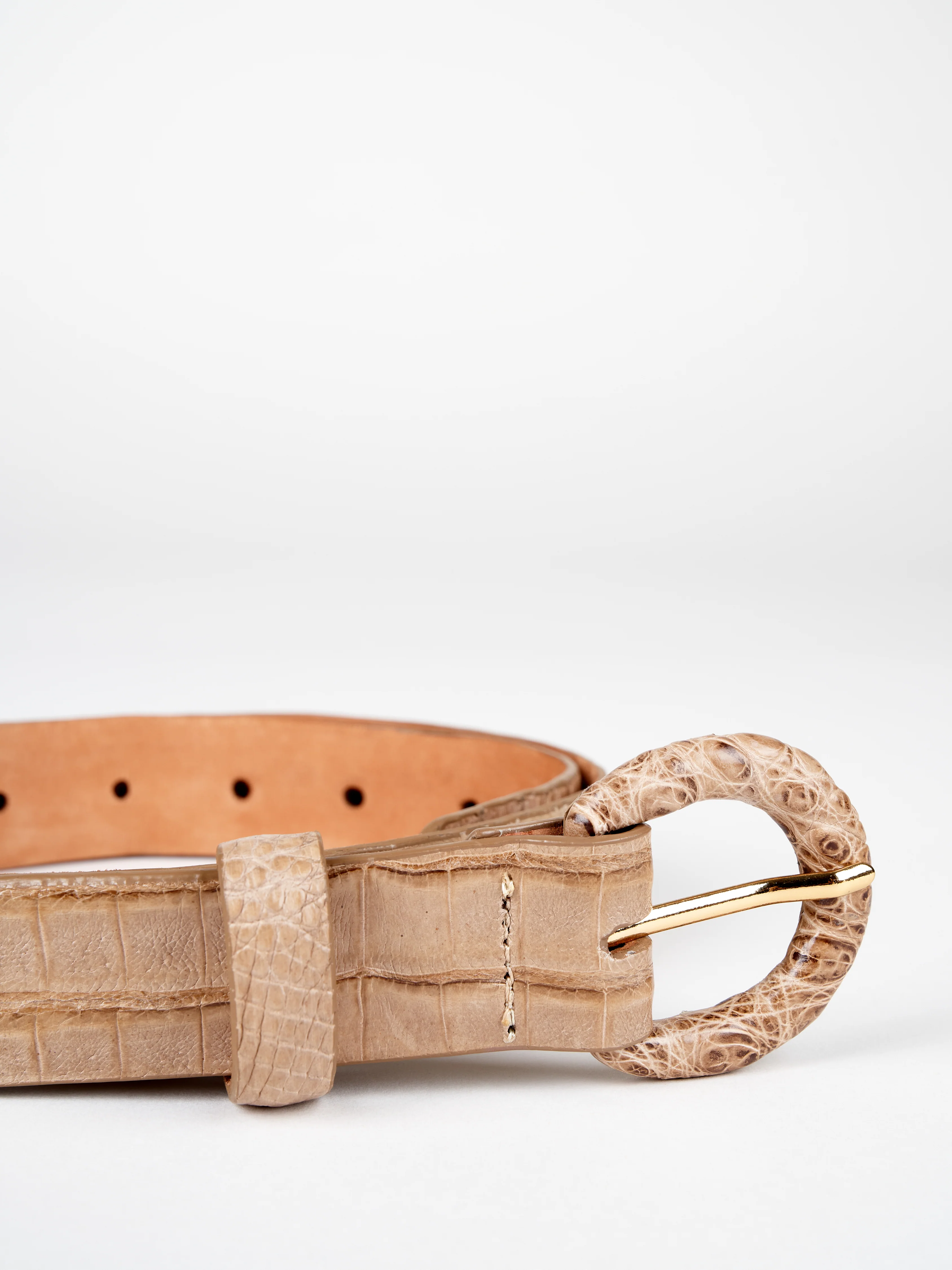 crocodile belt - mink - Image 3