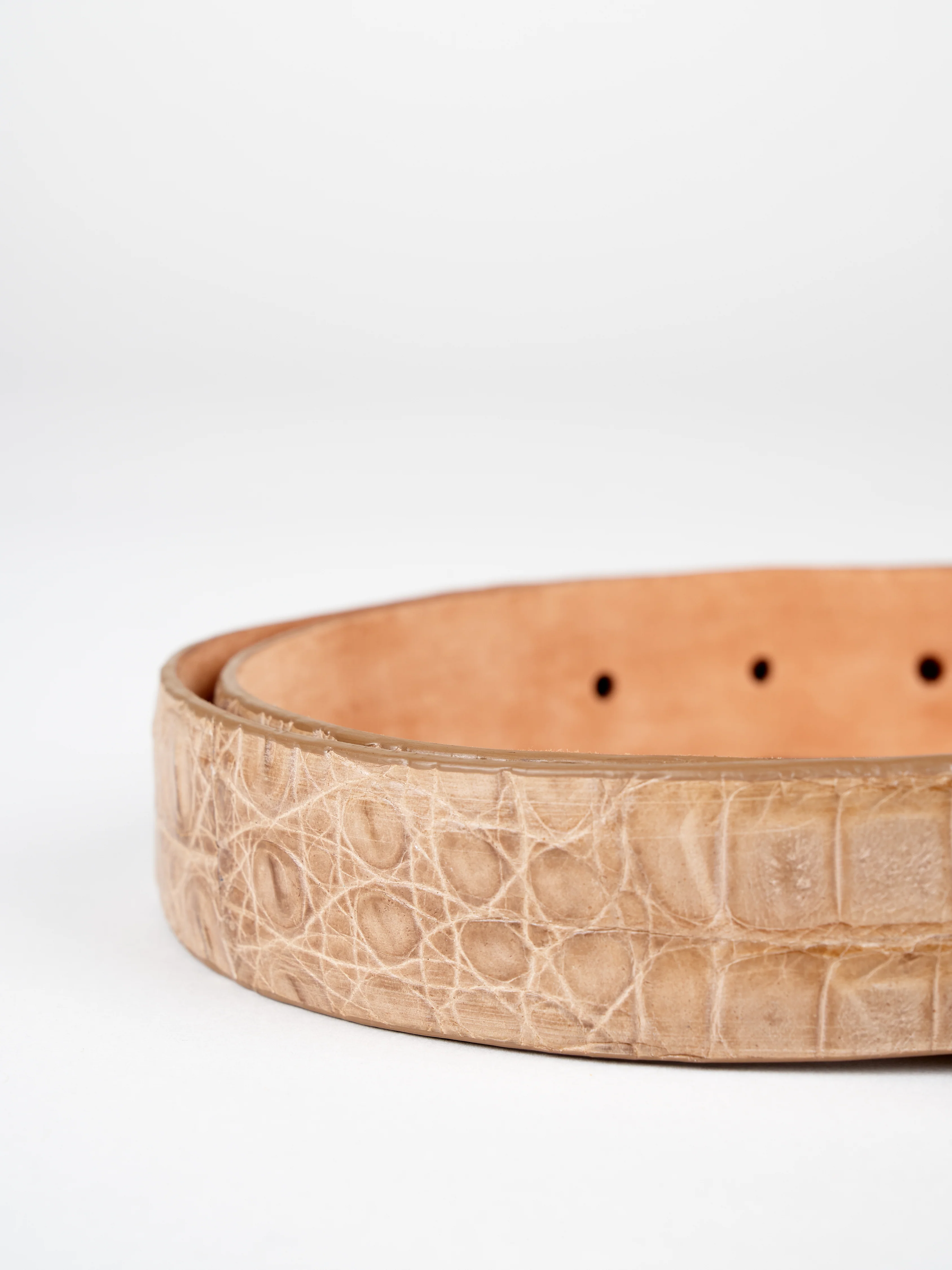 crocodile belt - mink - Image 4