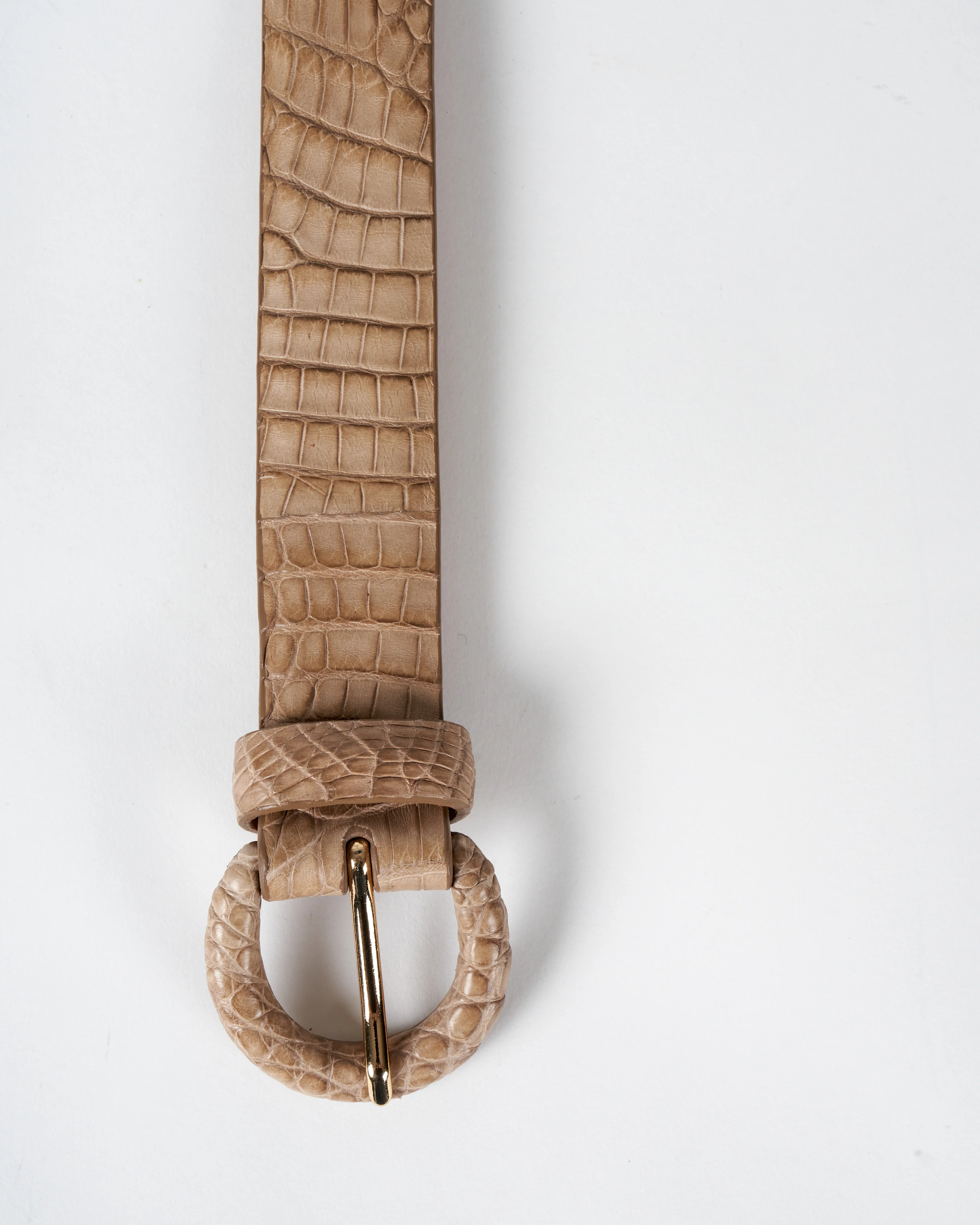 crocodile belt - mink - Image 6