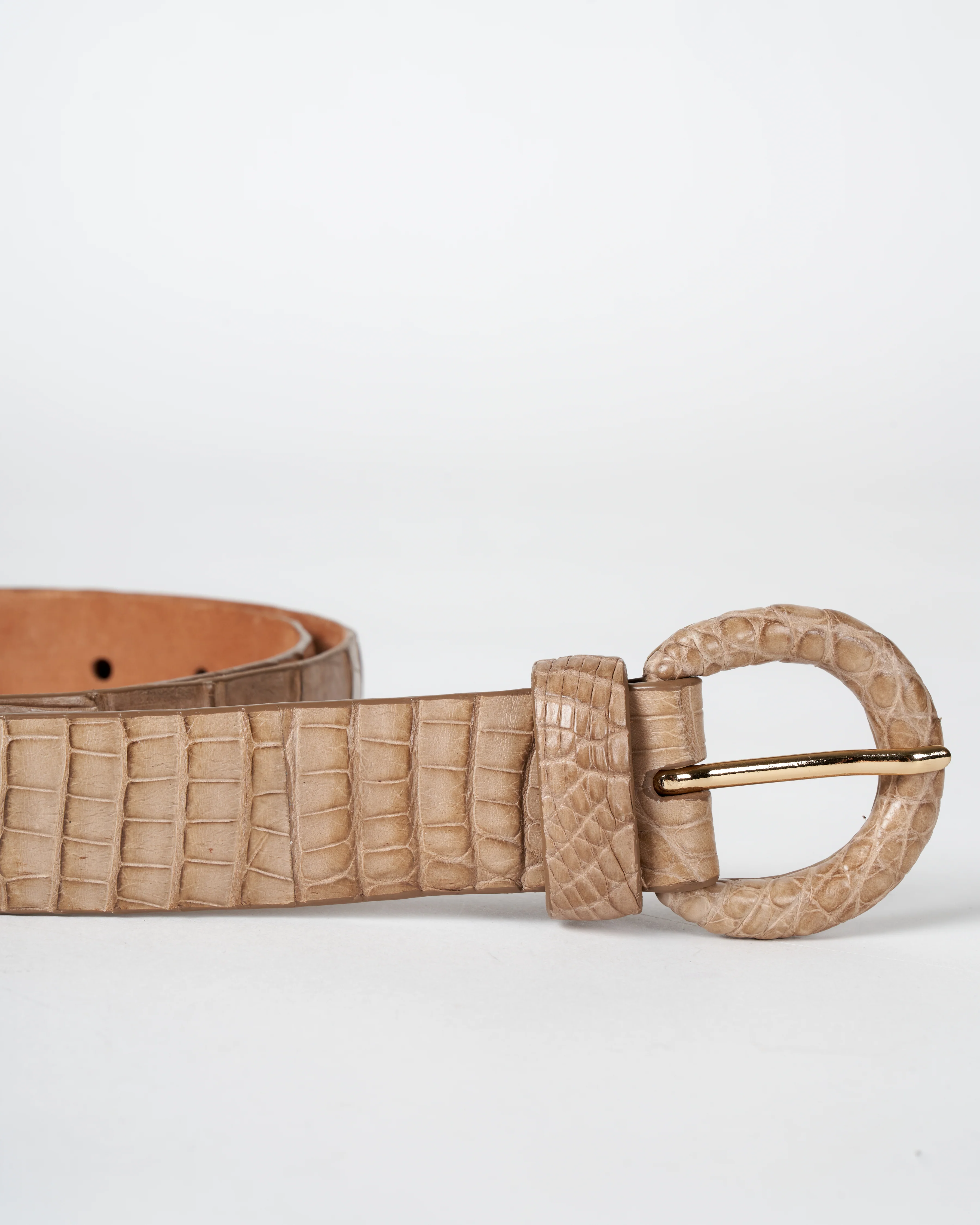 crocodile belt - mink - Image 8