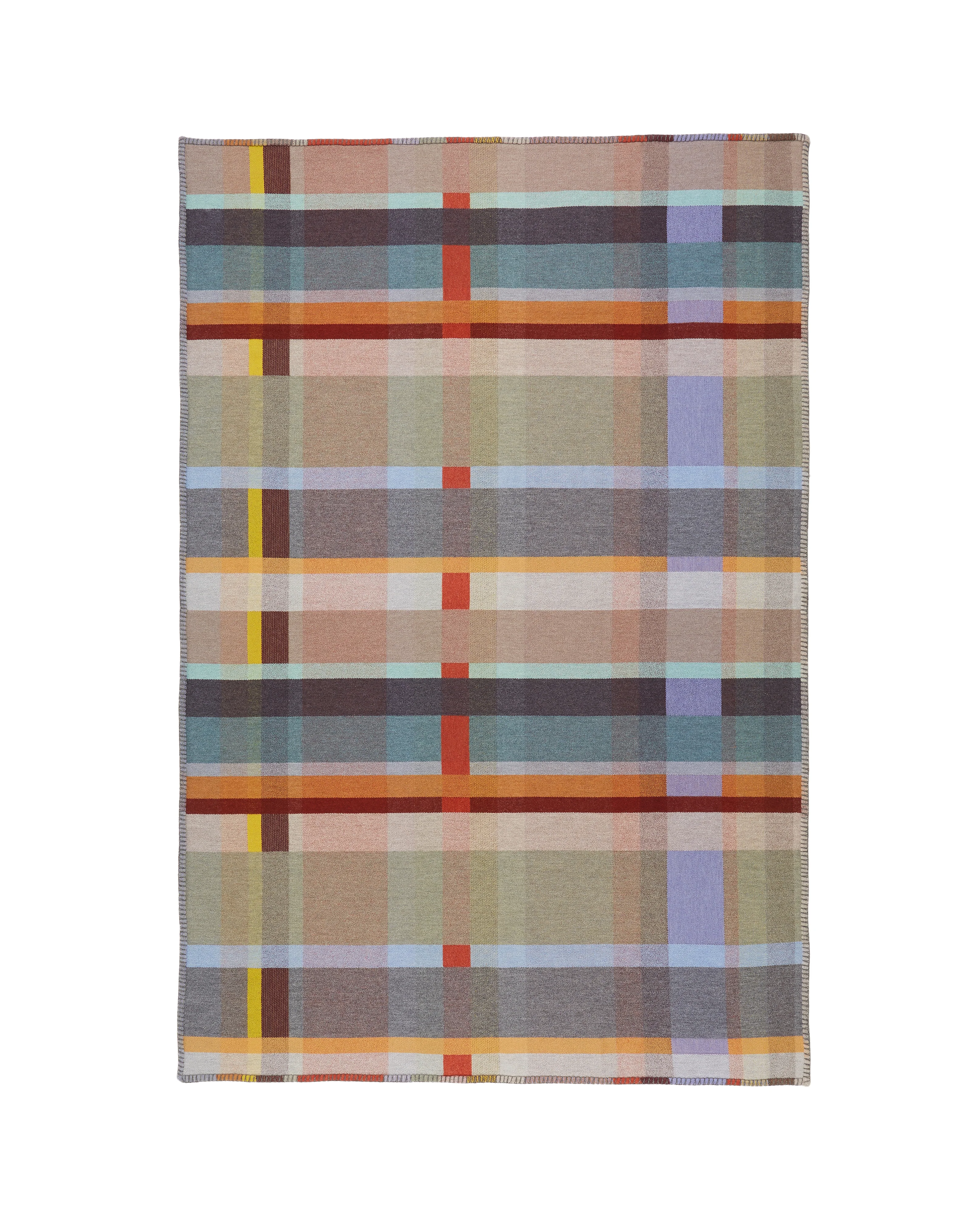 block throw 123 x 170cm - orange - Image 2