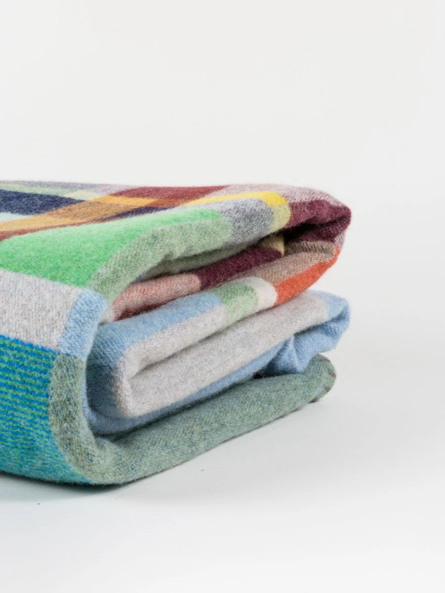 large feilden throw - blue - Image 2
