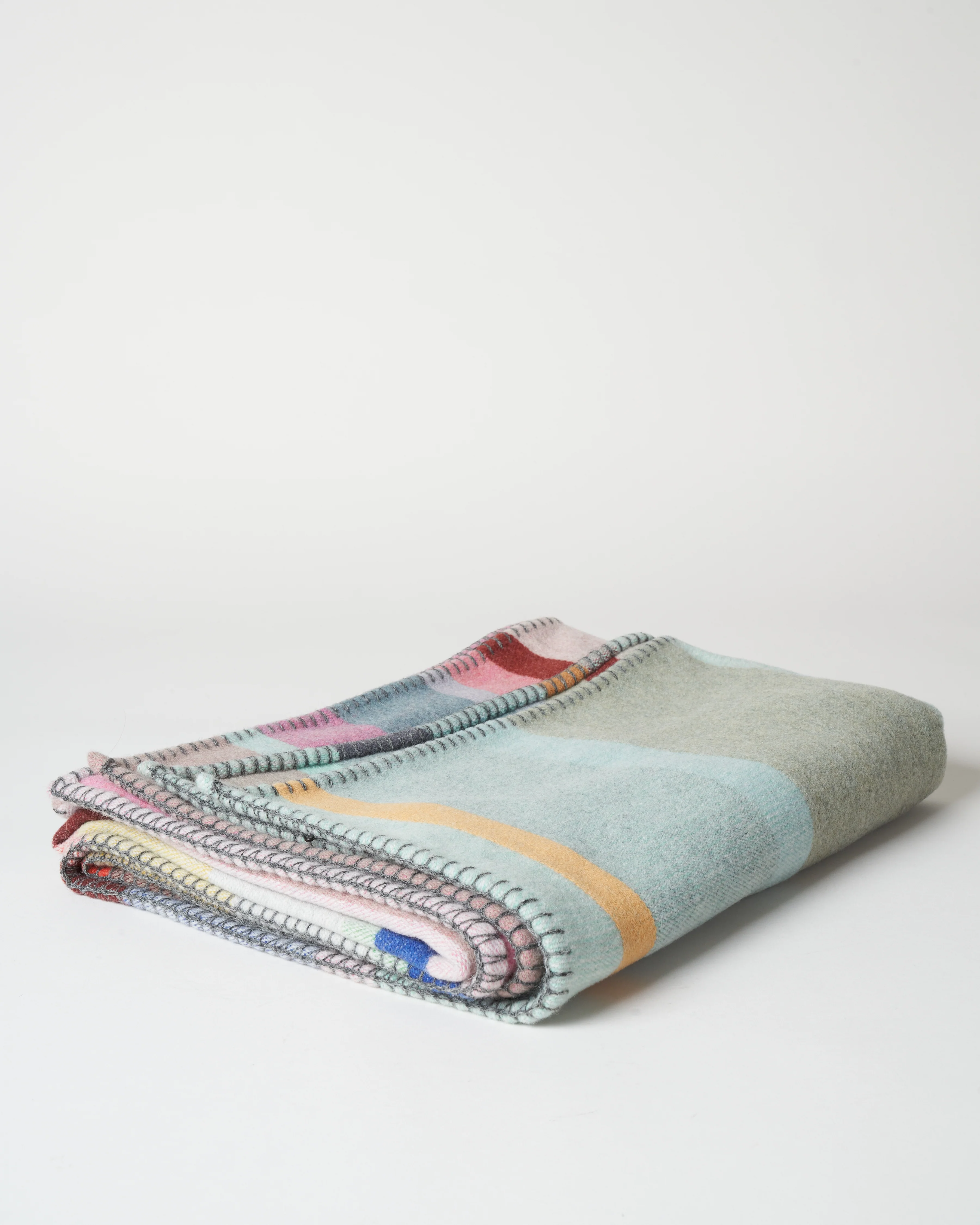 lloyd block throw - mint/pink