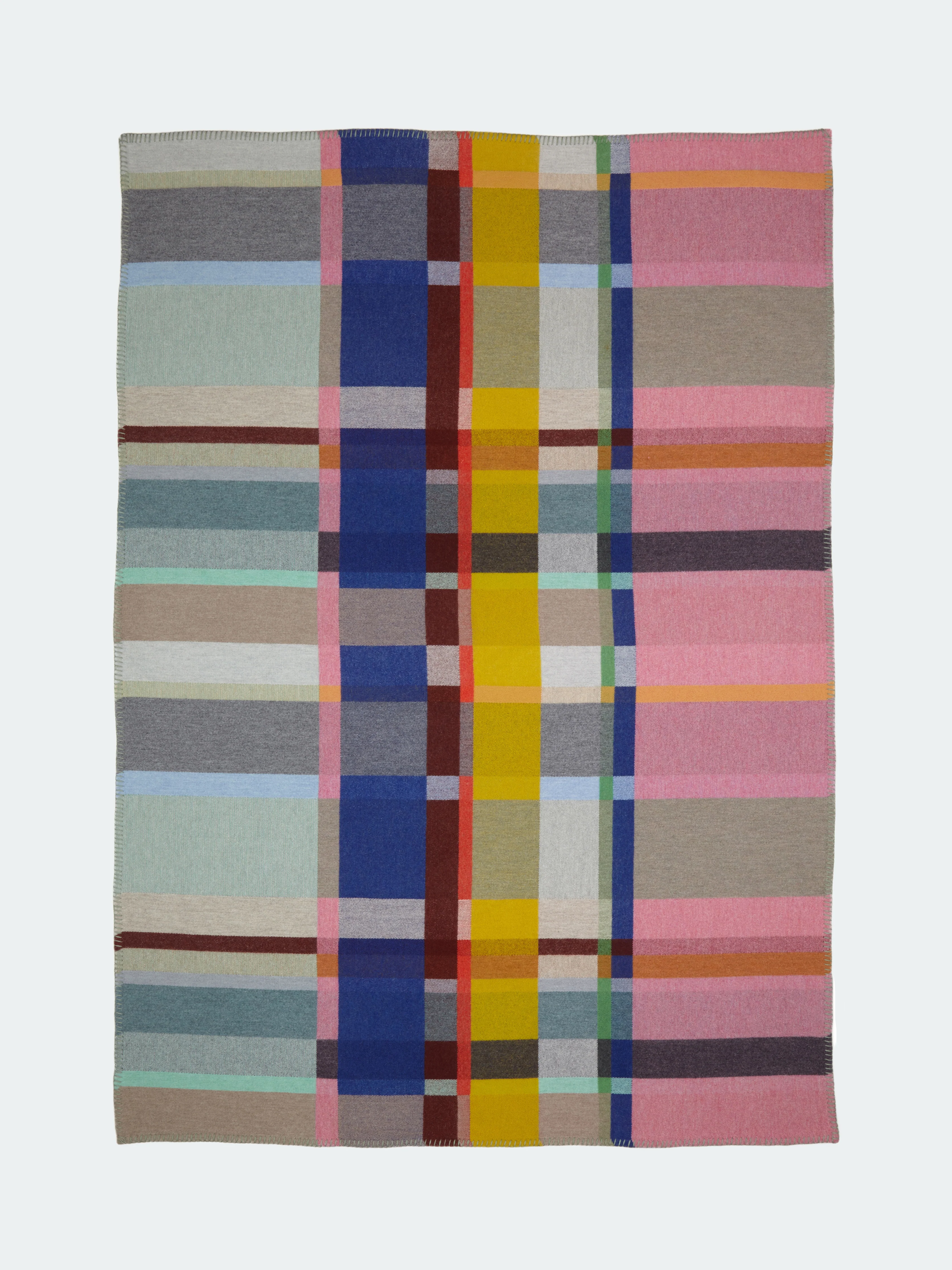 lloyd block throw - mint/pink - Image 3