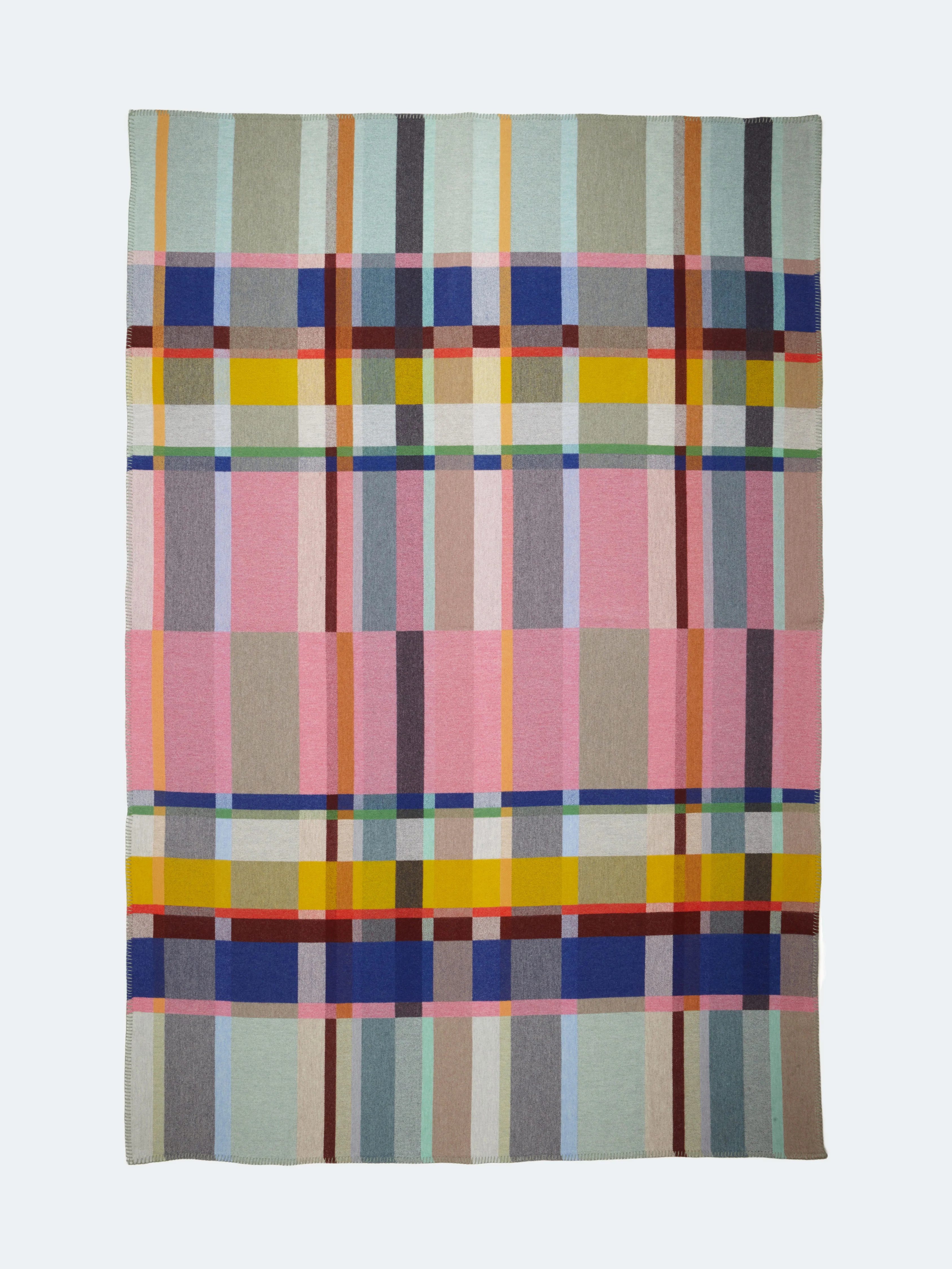 lloyd block throw - mint/pink - Image 4