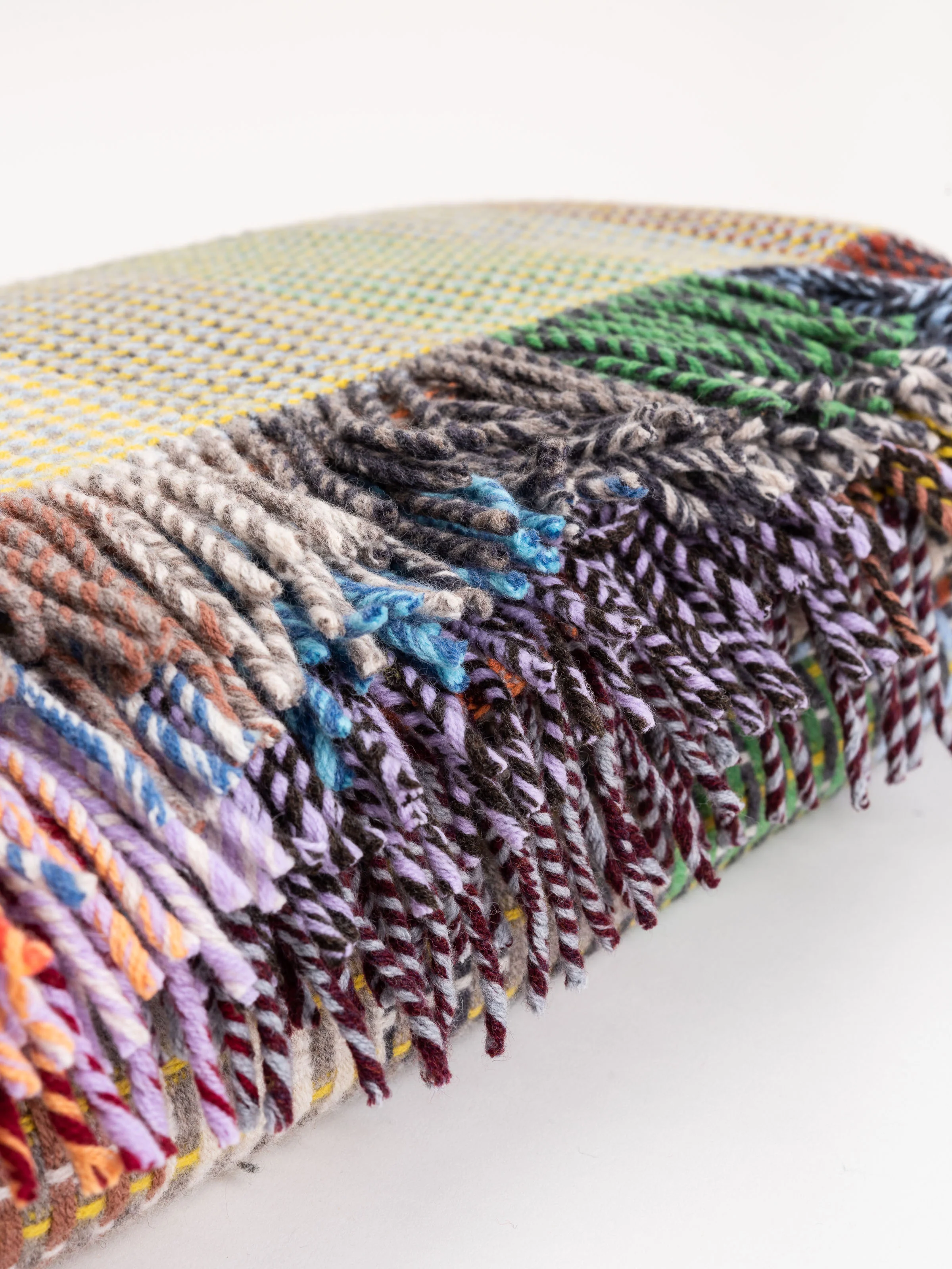 portland large lambswool basket throw - Image 3
