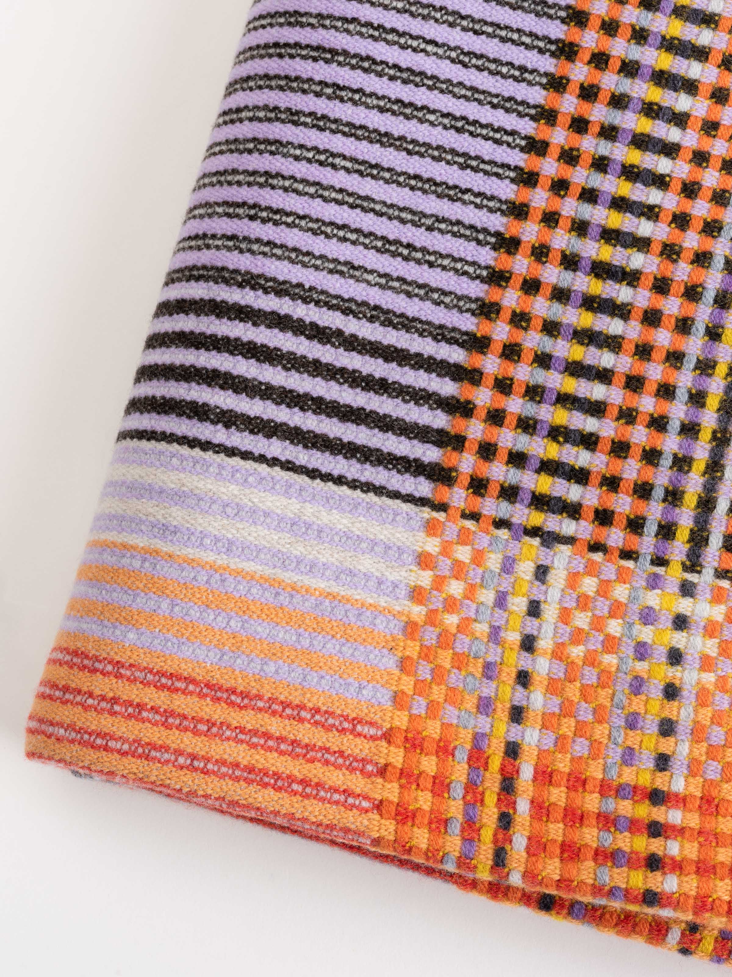 scott small lambswool pinstripe throw - Image 4