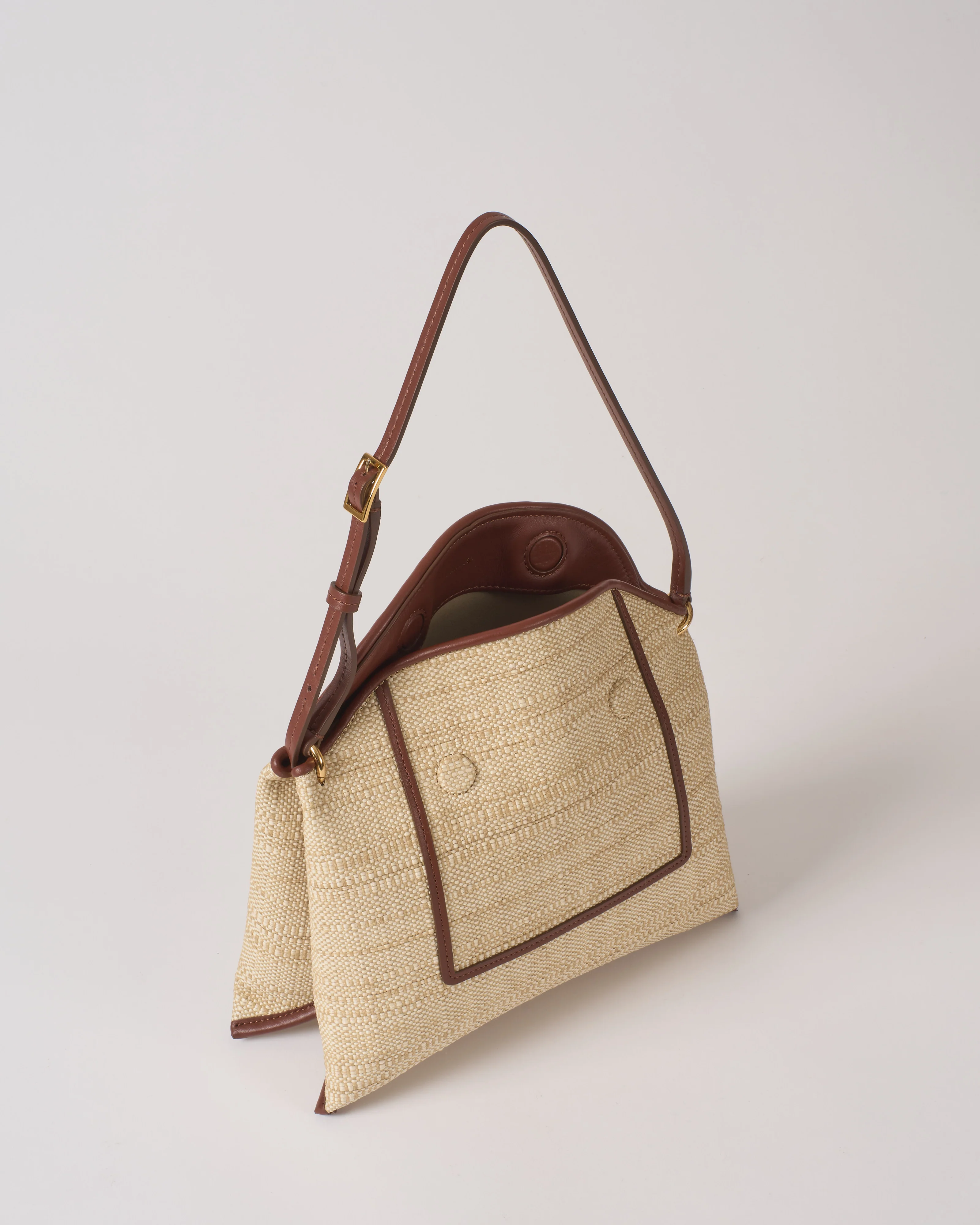 penelope slouch bag raffia - Image 3