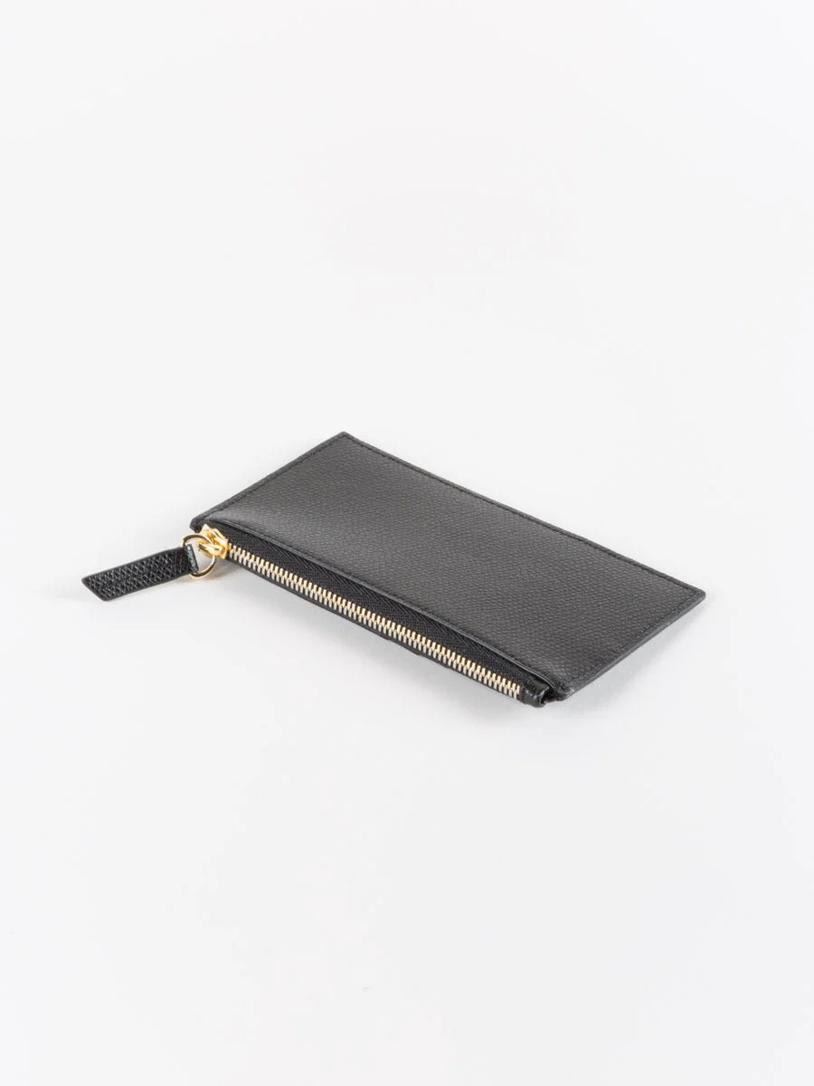 adana zipped cardholder - black grain - Image 3