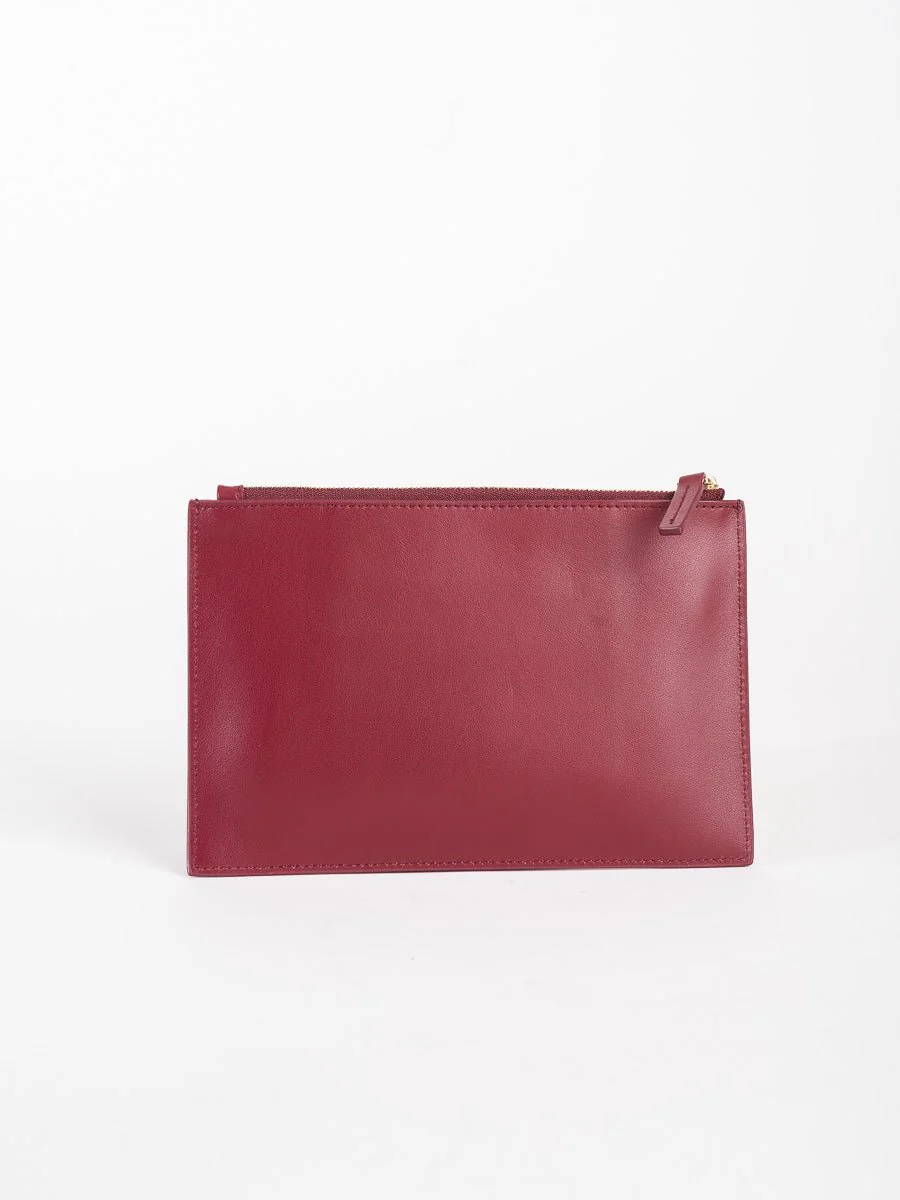 lawrence zip pouch - collegiate red - Image 2