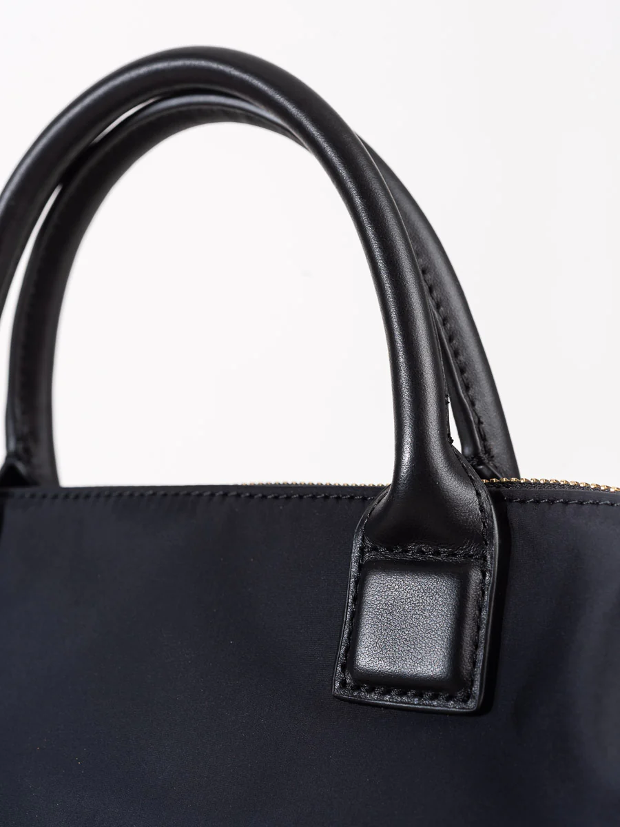 nylon mini o'hare tote - black - Image 4