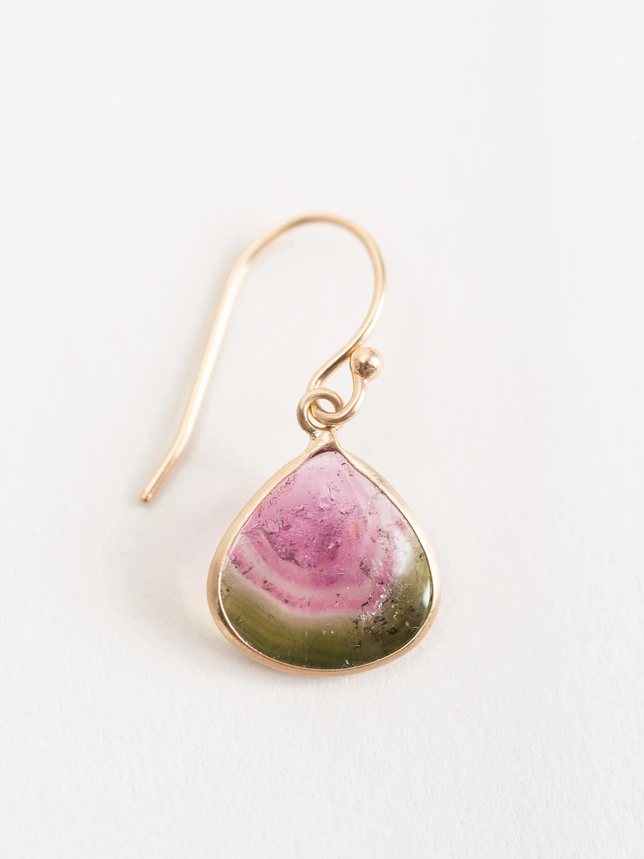 watermelon tourmaline earrings - Image 2