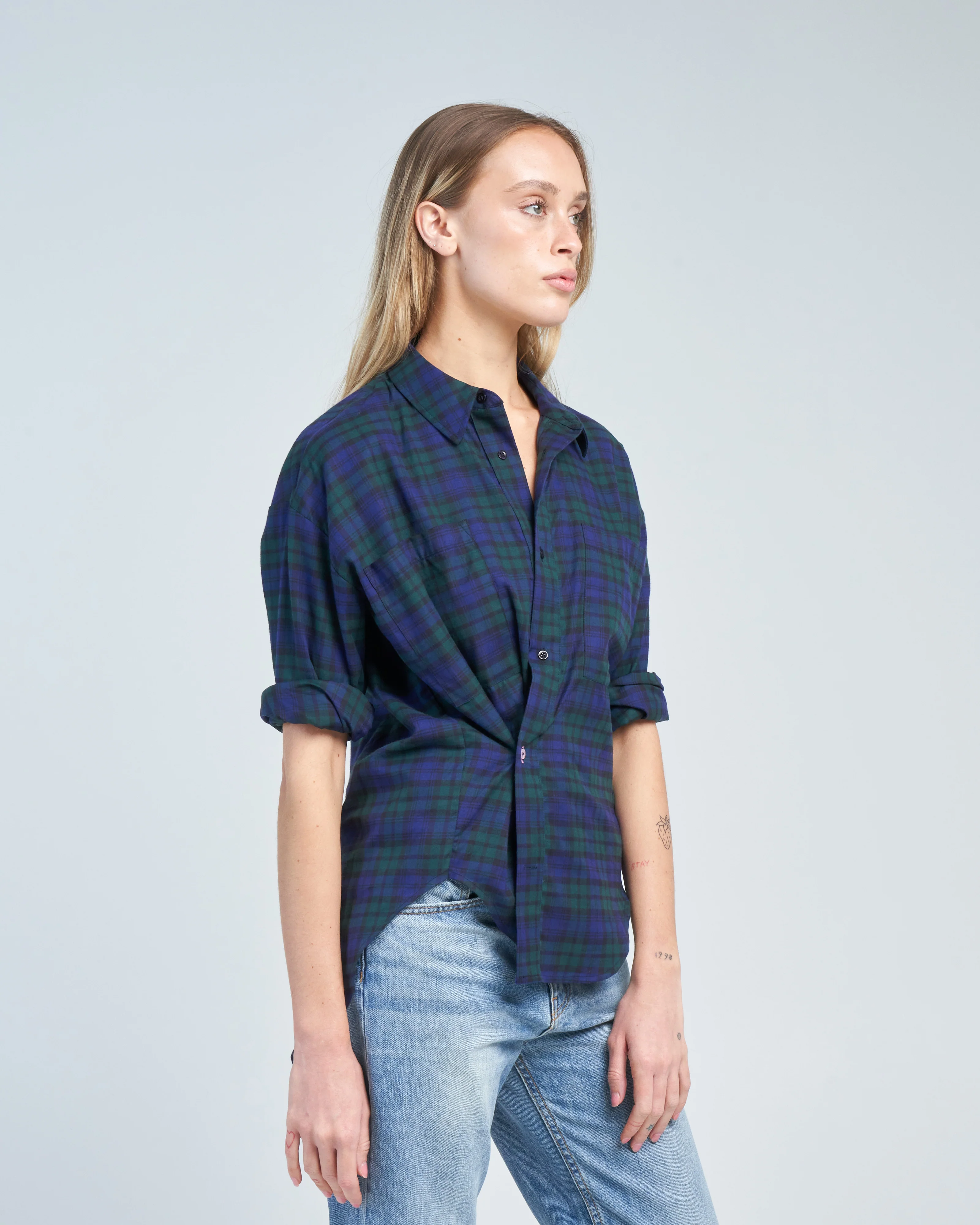 the boyfriend shirt flannel - Image 3