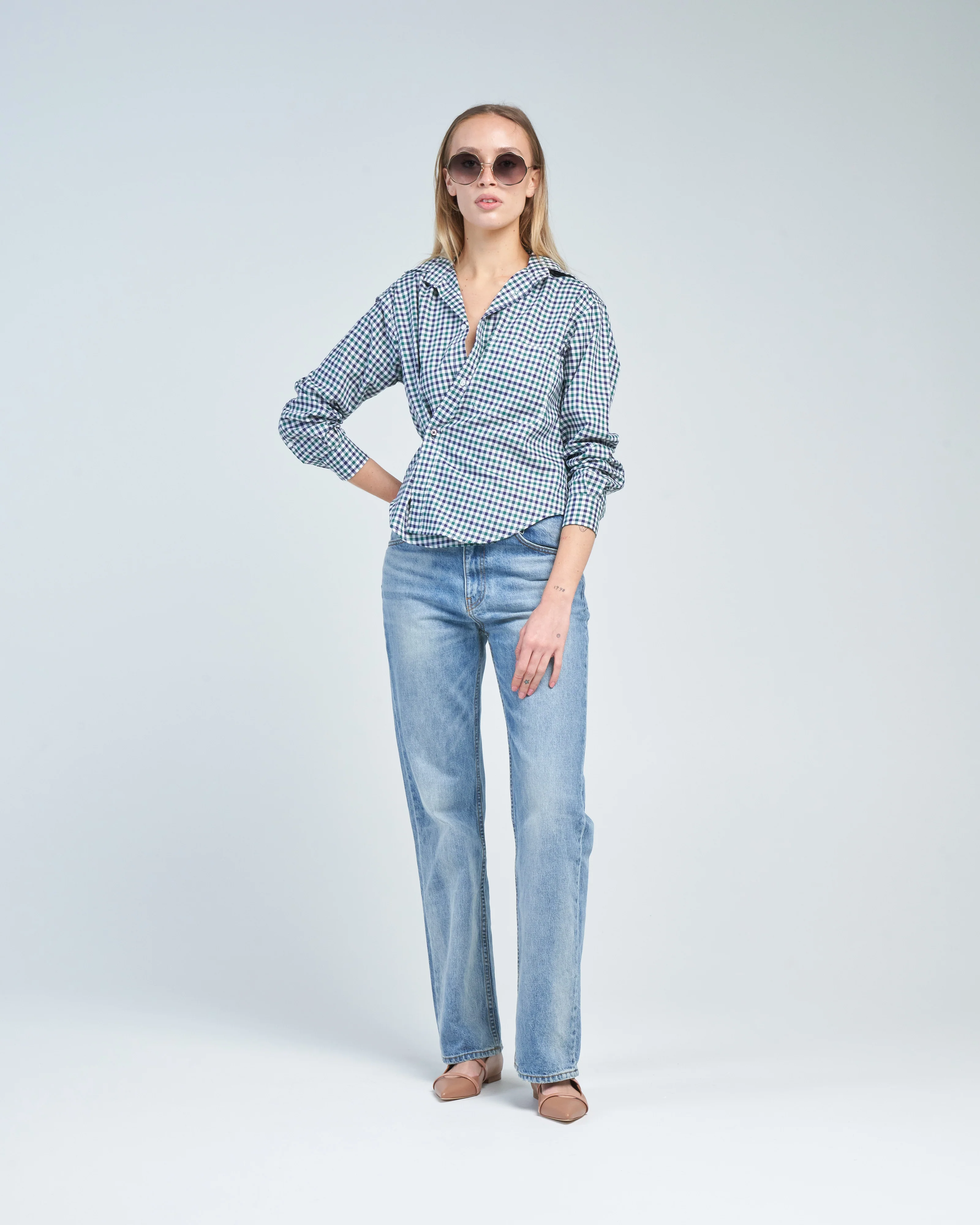 the crop shirt egyptian cotton - Image 2